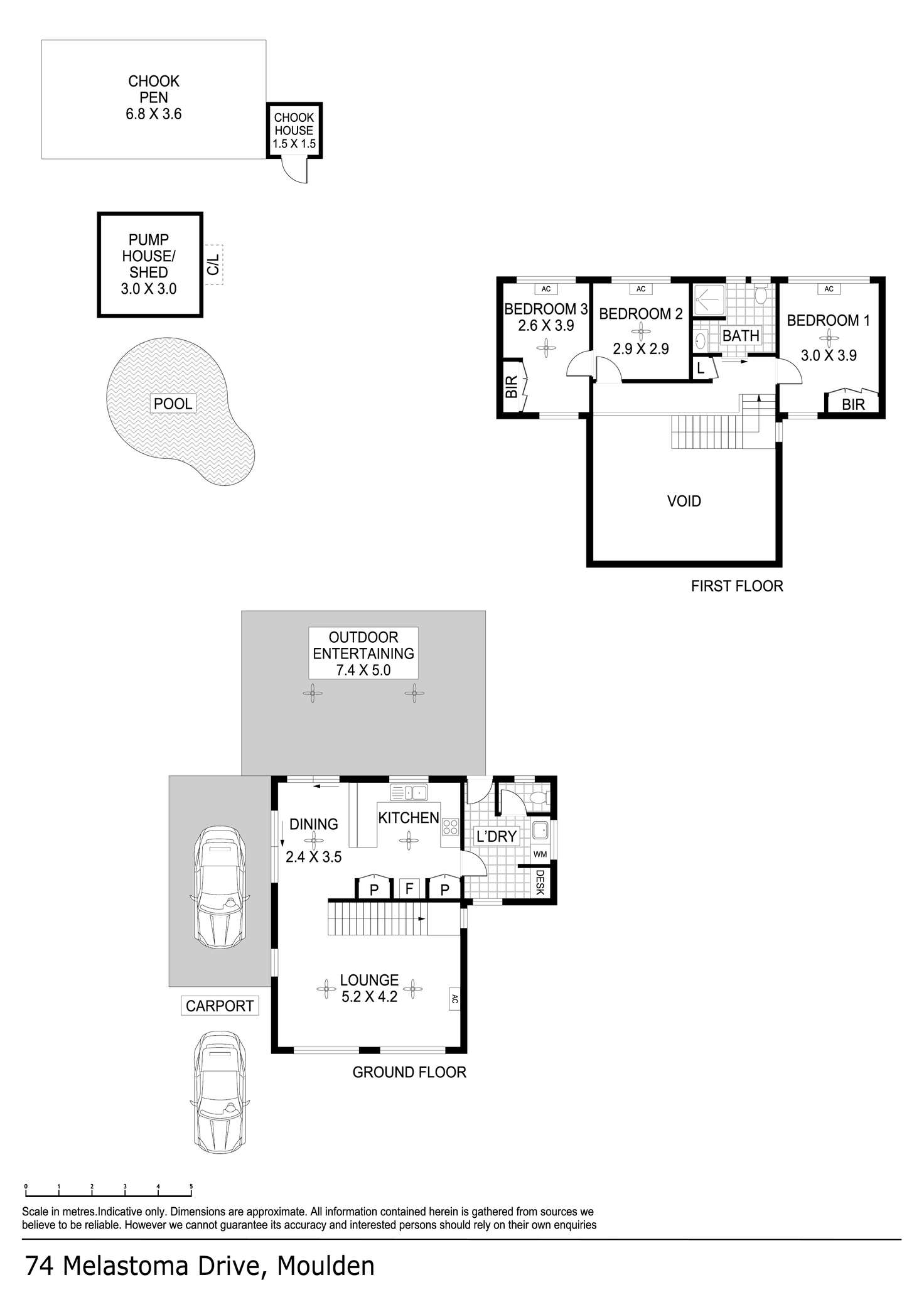 Floorplan of Homely house listing, 74 Melastoma Drive, Moulden NT 830