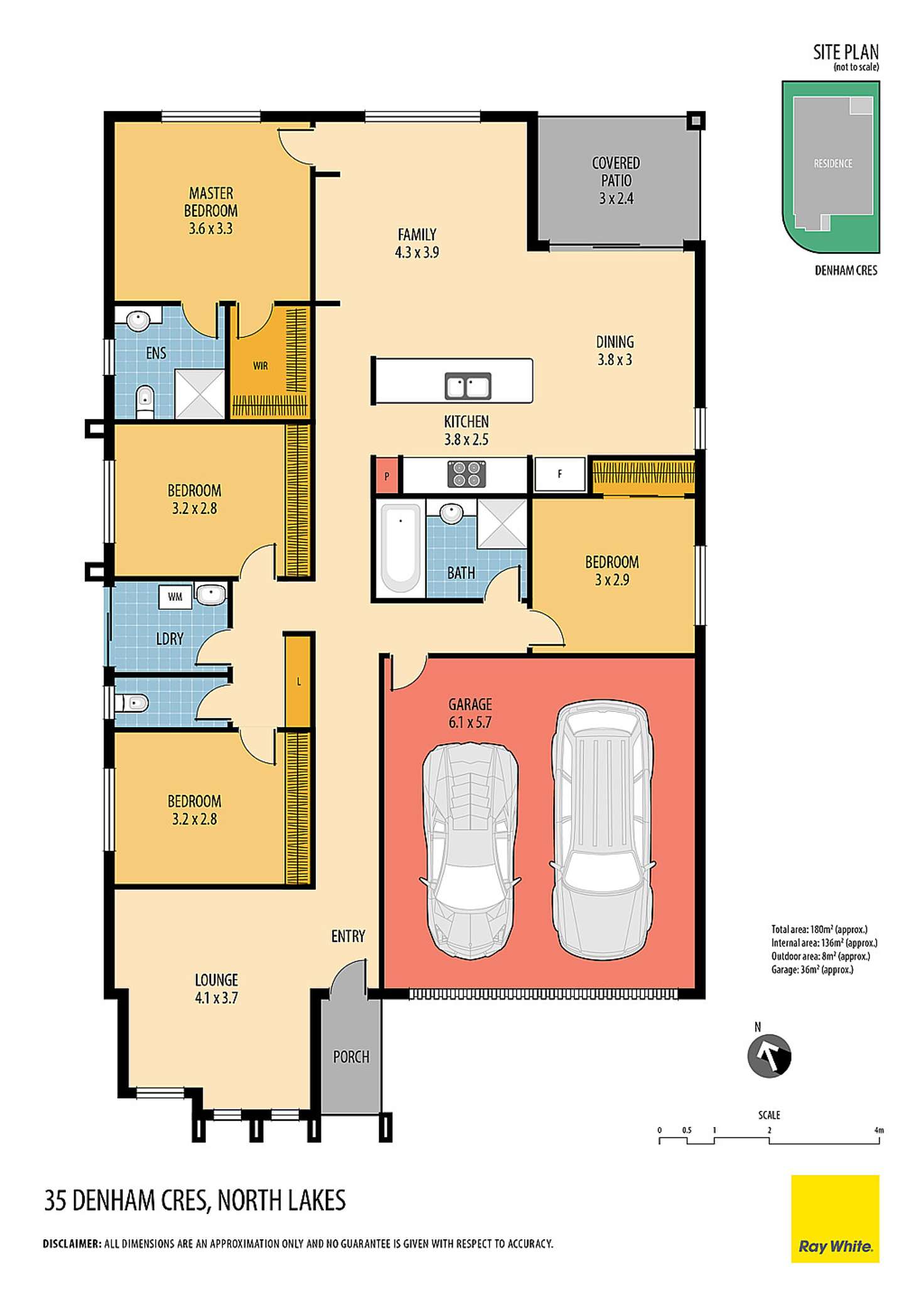 Floorplan of Homely house listing, 35 Denham Crescent, North Lakes QLD 4509