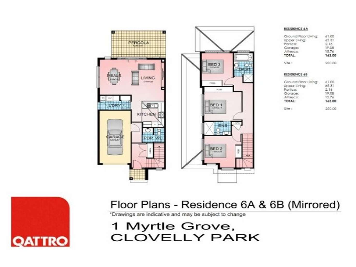 Floorplan of Homely townhouse listing, 6B Birch Crescent, Clovelly Park SA 5042