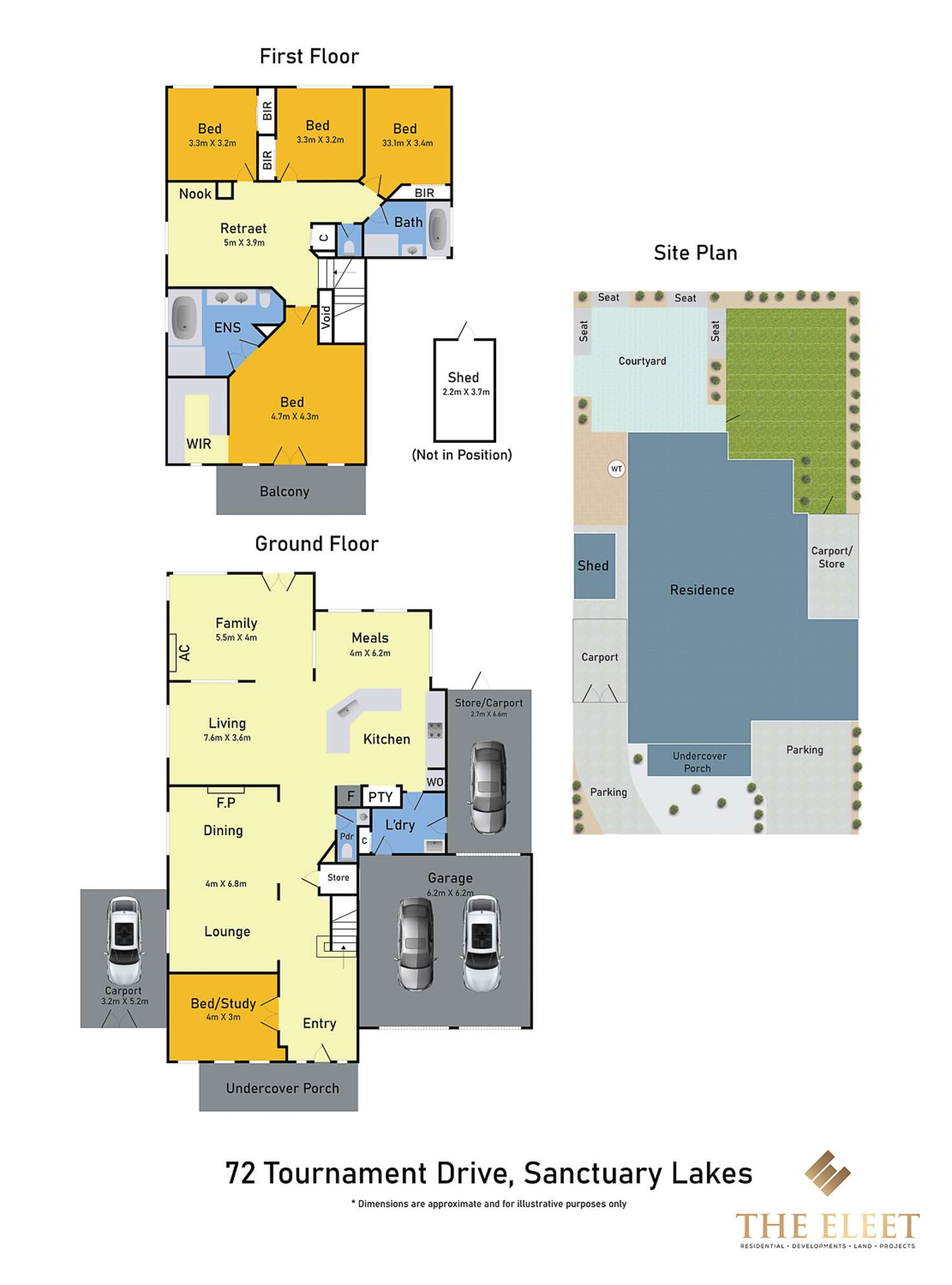 Floorplan of Homely house listing, 72 Tournament Drive, Sanctuary Lakes VIC 3030