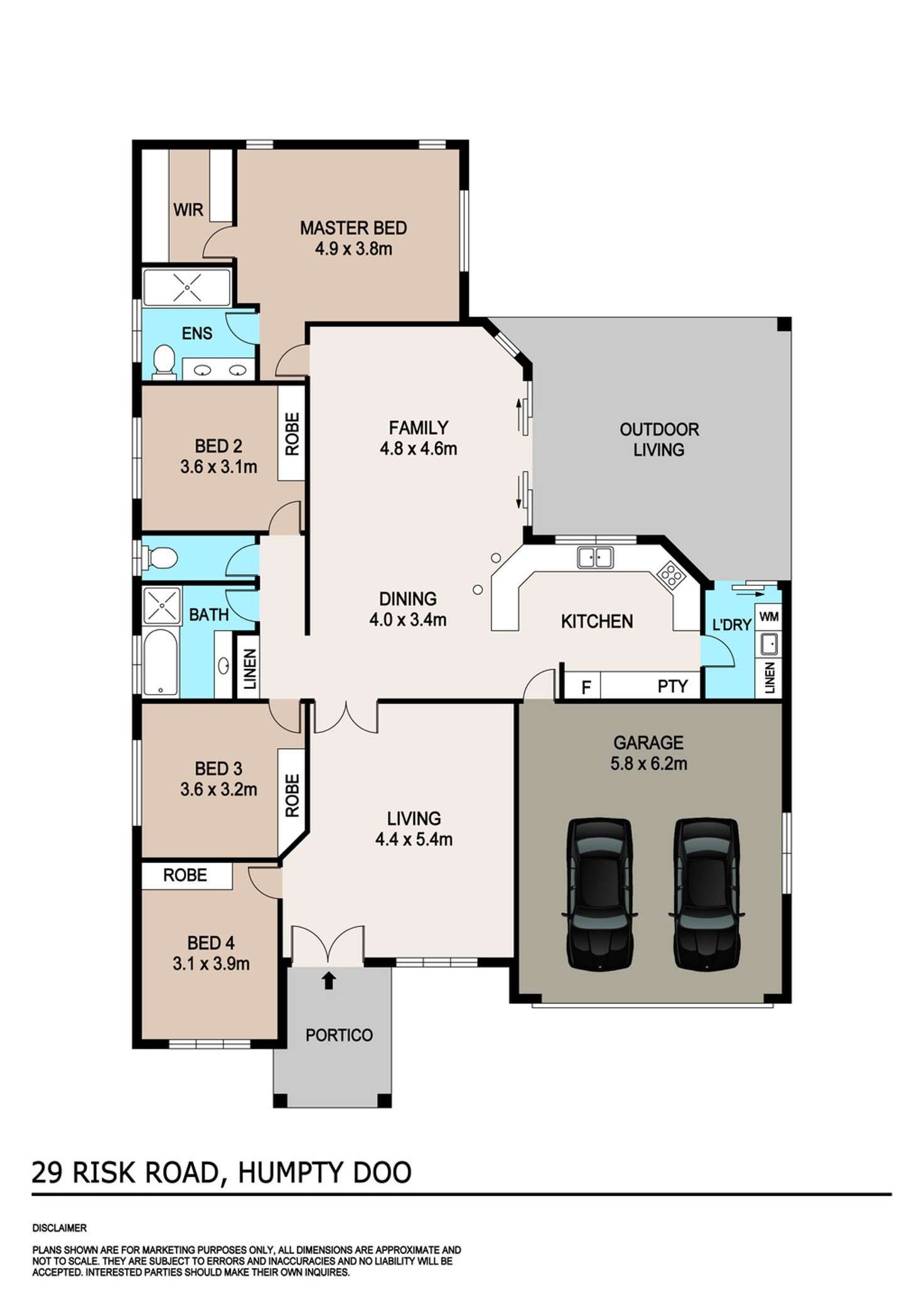 Floorplan of Homely house listing, 29 Risk Road, Humpty Doo NT 836