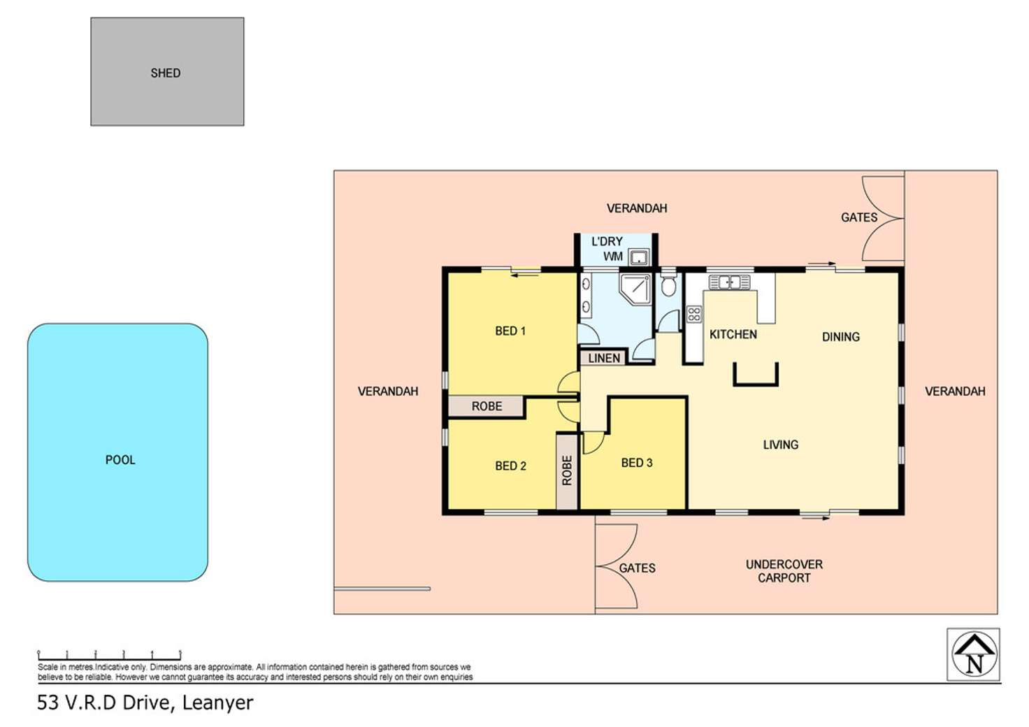 Floorplan of Homely house listing, 53 V.R.D. Drive, Leanyer NT 812