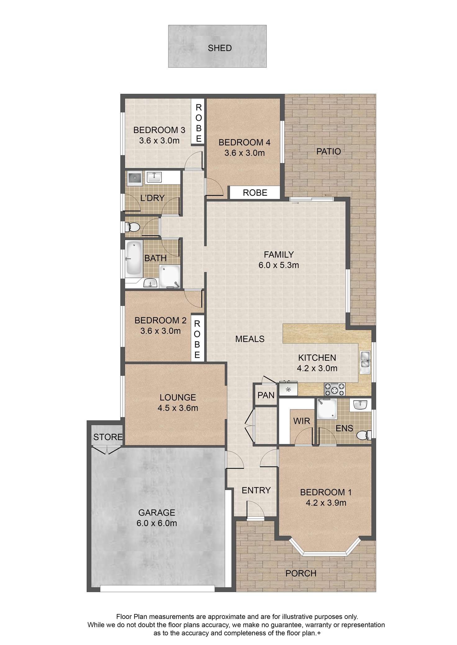 Floorplan of Homely house listing, 5 Ewan Place, Bracken Ridge QLD 4017