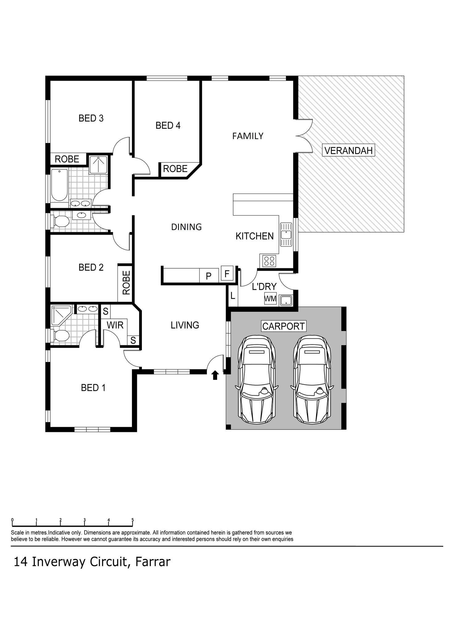 Floorplan of Homely house listing, 14 Inverway Circuit, Farrar NT 830