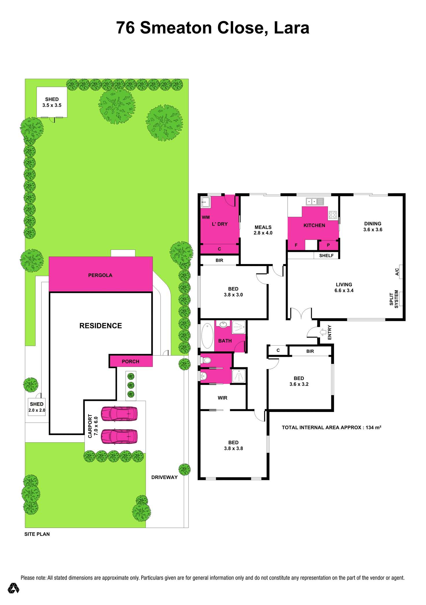 Floorplan of Homely house listing, 76 Smeaton Close, Lara VIC 3212