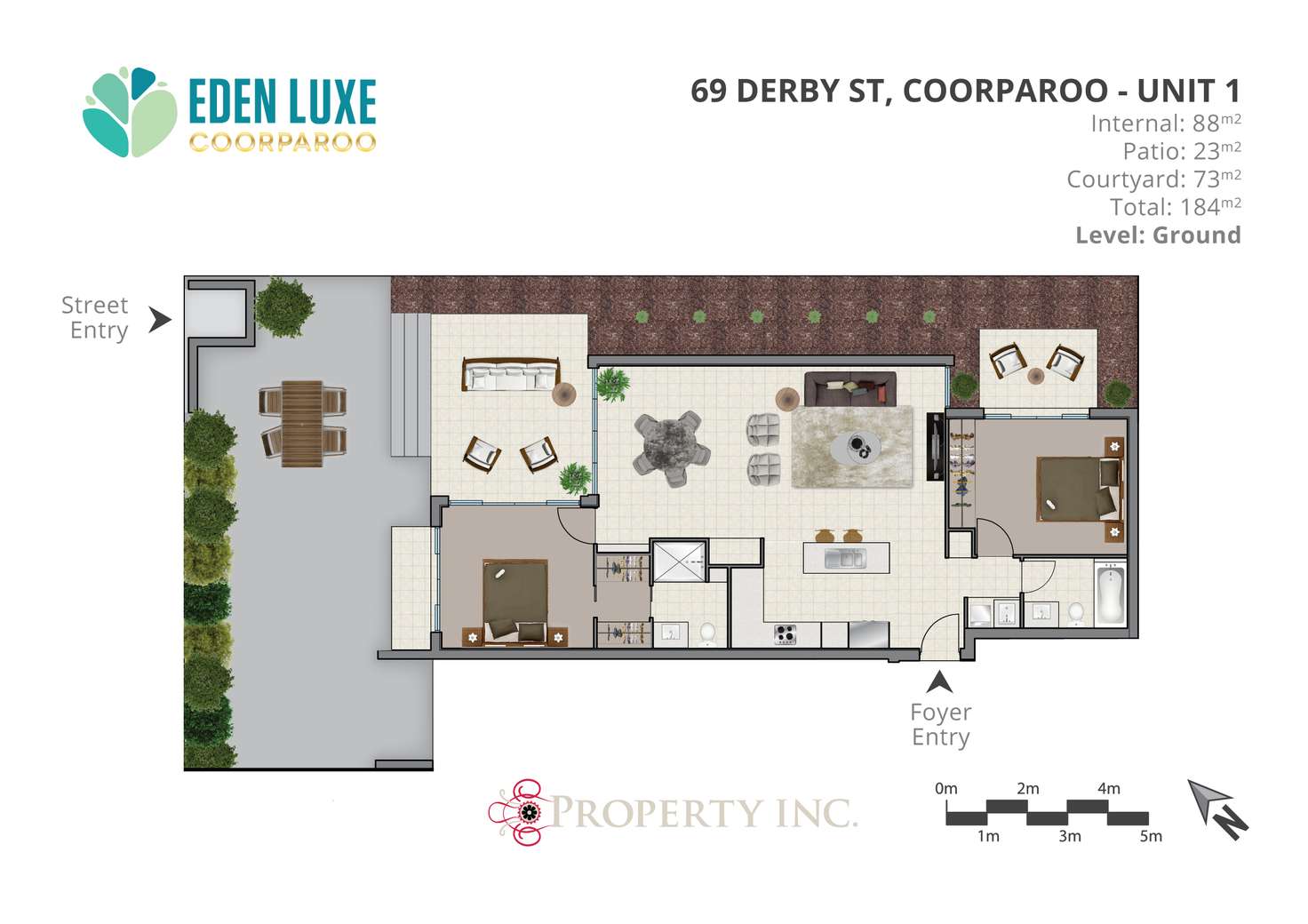 Floorplan of Homely unit listing, 1/69 Derby Street, Coorparoo QLD 4151