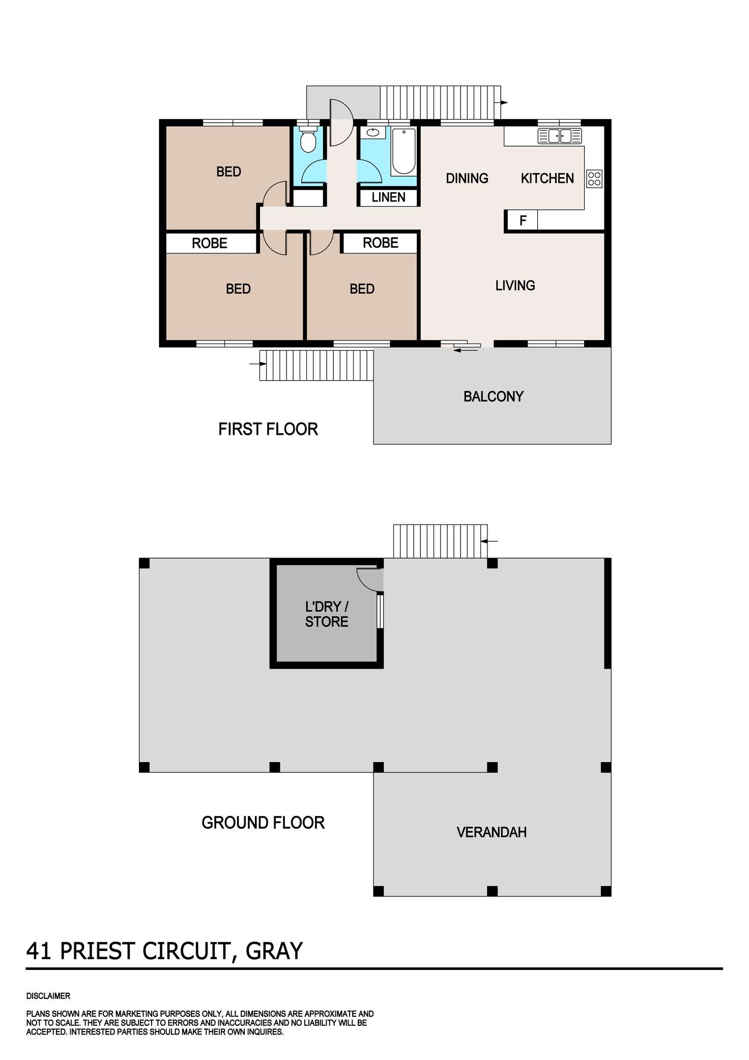 Floorplan of Homely house listing, 41 Priest Circuit, Gray NT 830
