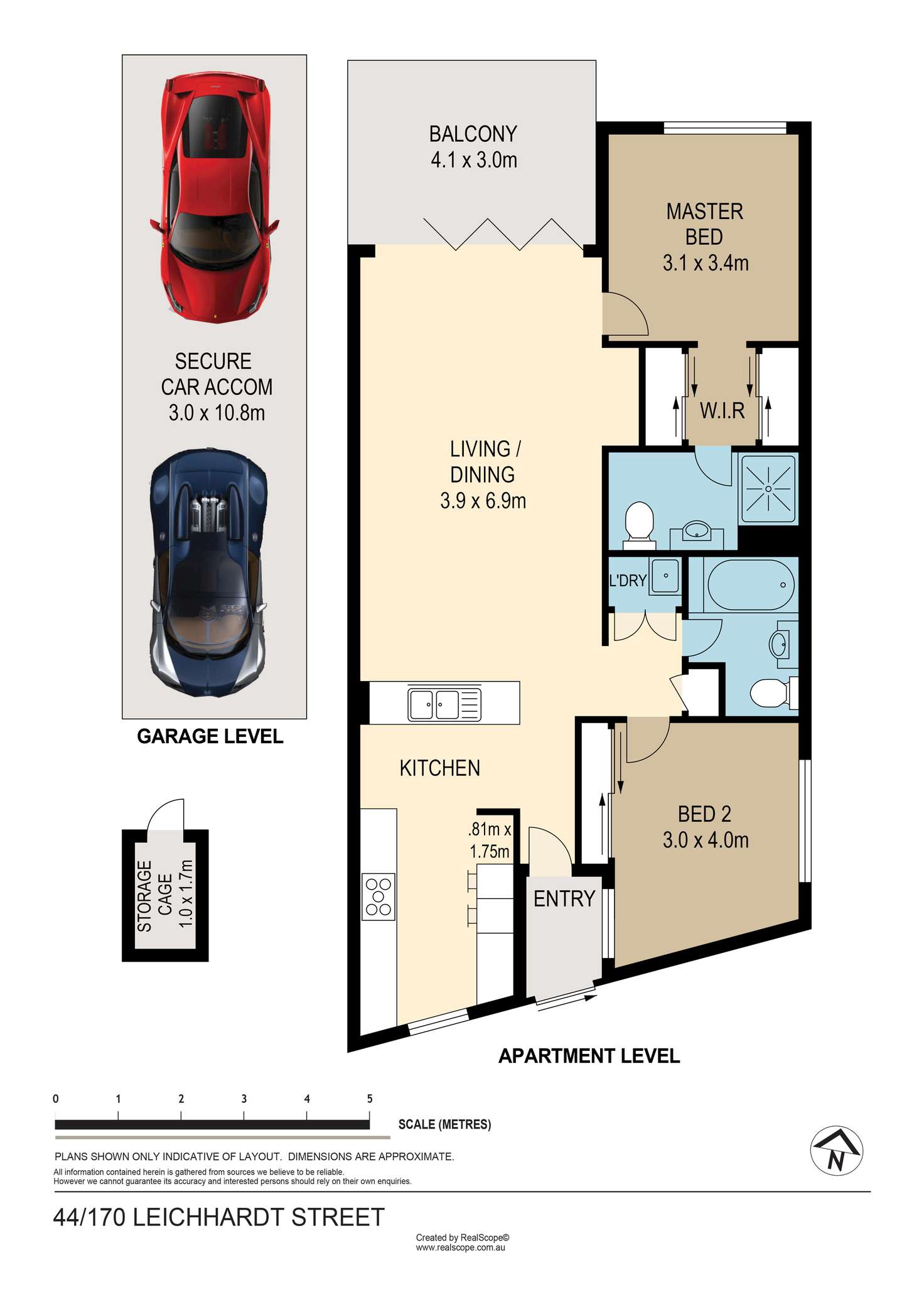 Floorplan of Homely apartment listing, 44/170 Leichhardt Street, Spring Hill QLD 4000