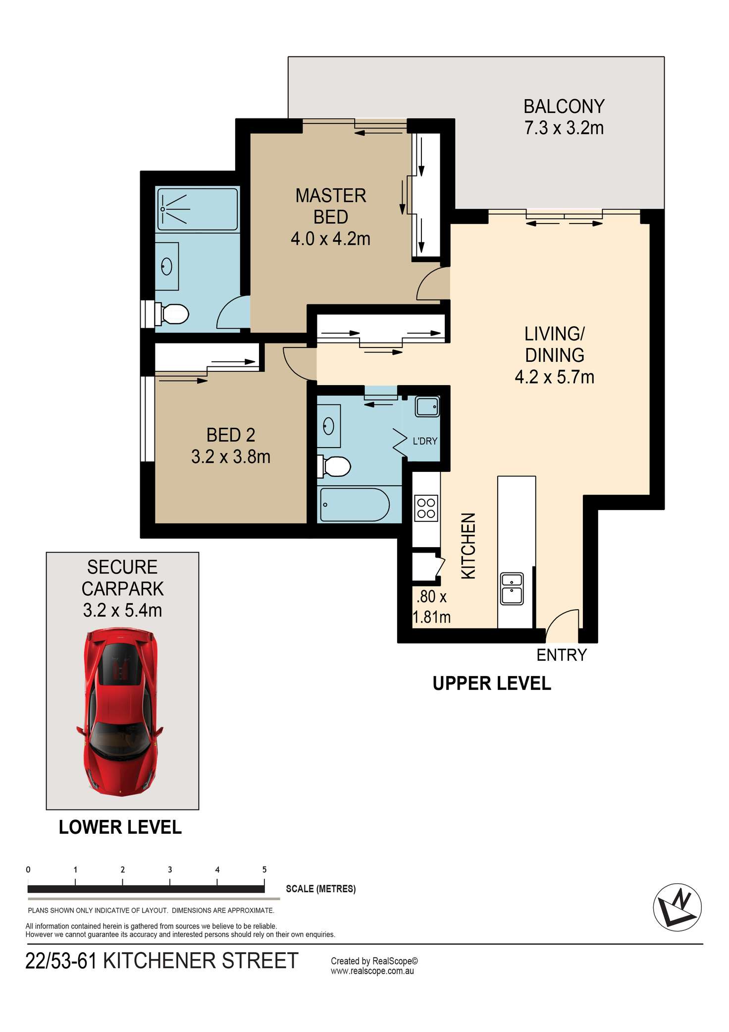 Floorplan of Homely apartment listing, 22/53-61 Kitchener Street, Coorparoo QLD 4151