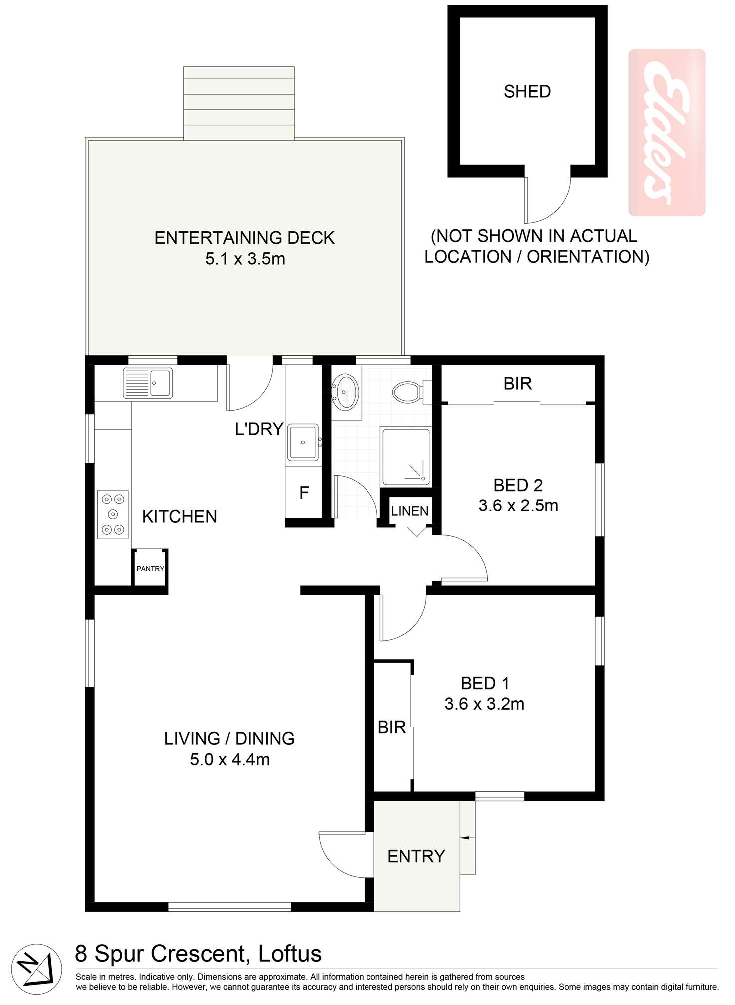 Floorplan of Homely house listing, 8 Spur Crescent, Loftus NSW 2232