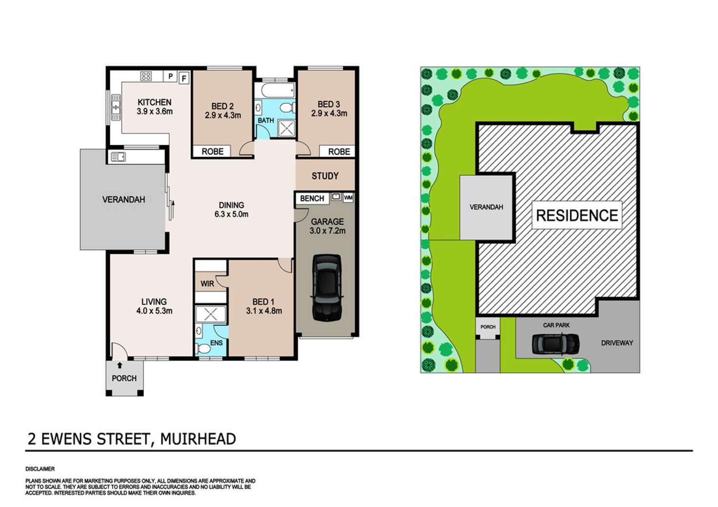 Floorplan of Homely semiDetached listing, 2 Ewens Street, Muirhead NT 810