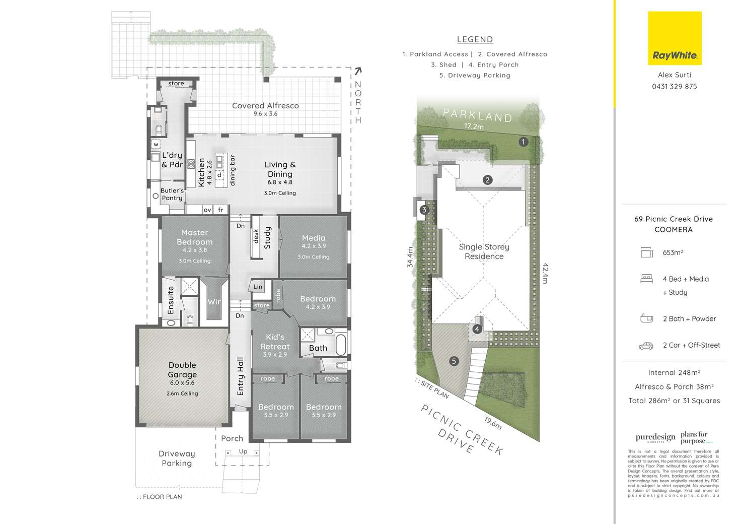 Floorplan of Homely house listing, 69 Picnic Creek Drive, Coomera QLD 4209