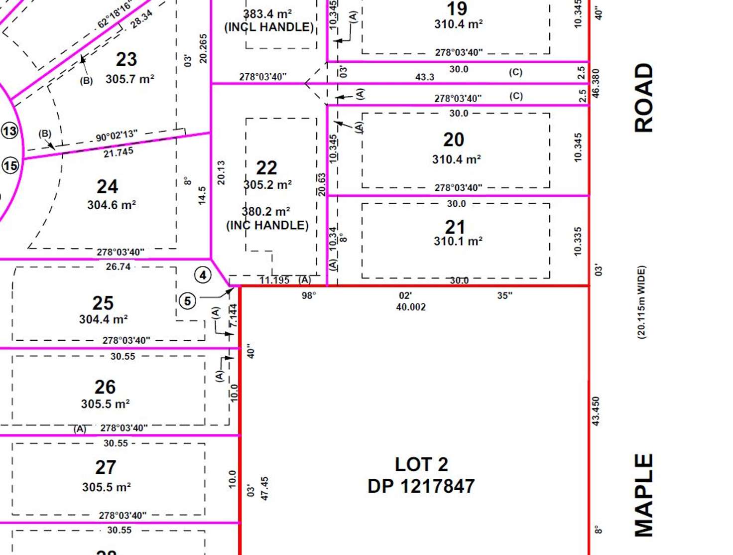 Floorplan of Homely residentialLand listing, Lot 20, 44 Maple Road, Casula NSW 2170