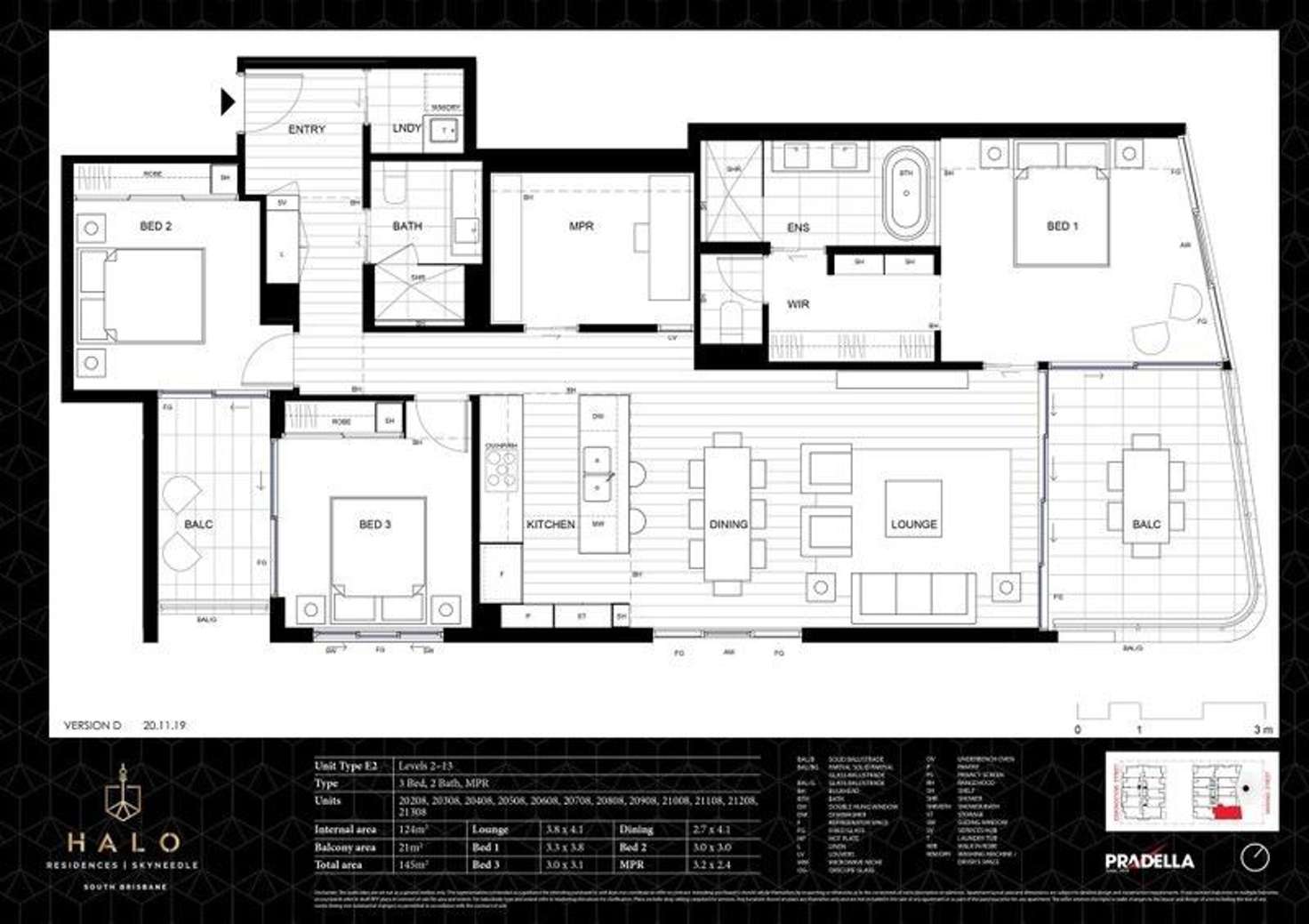 Floorplan of Homely apartment listing, 20208/33 Manning Street, South Brisbane QLD 4101