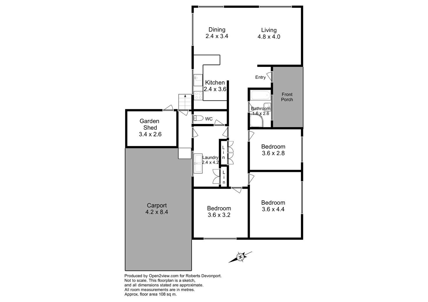 Floorplan of Homely house listing, 7 Roland Court, Sheffield TAS 7306