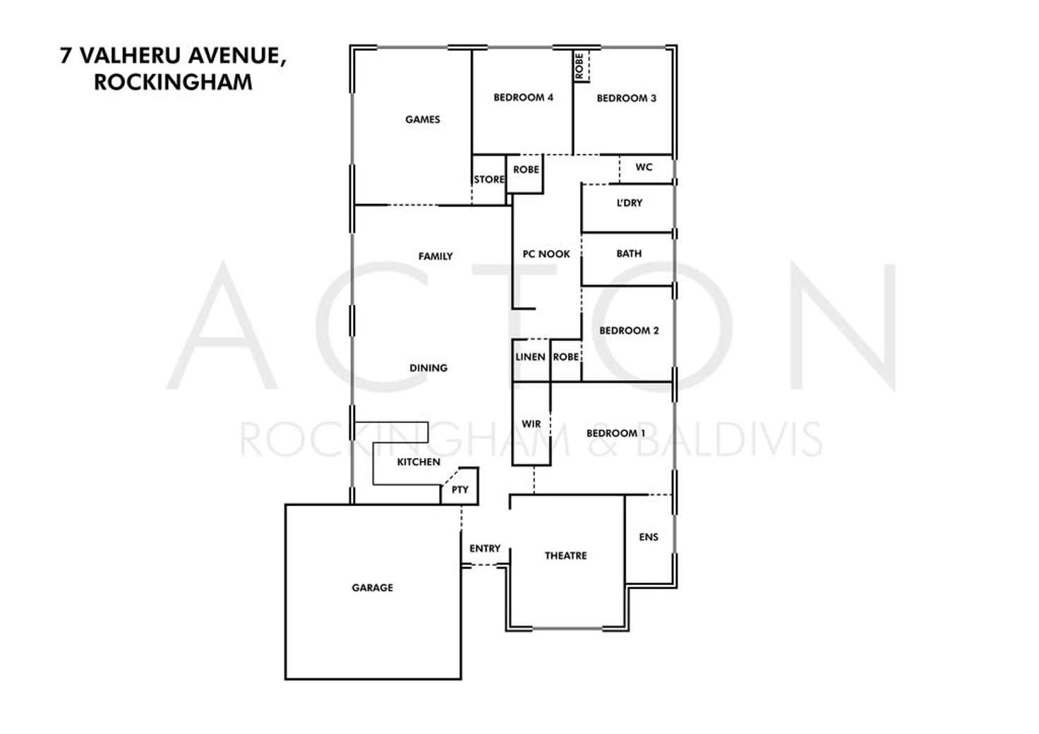Floorplan of Homely house listing, 7 Valheru Avenue, Rockingham WA 6168