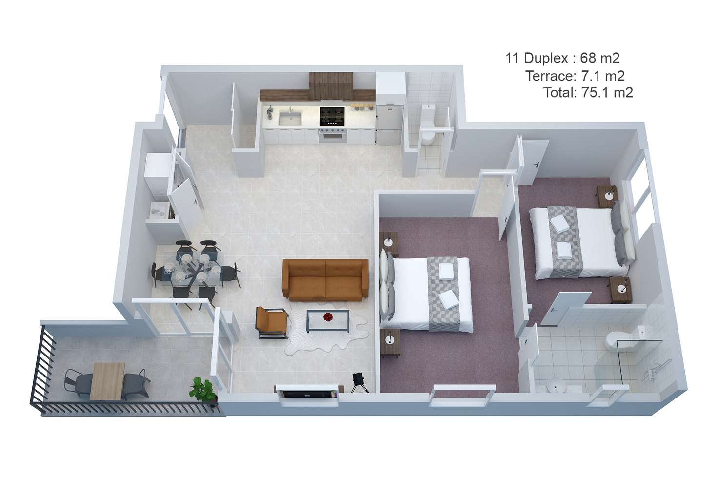 Floorplan of Homely apartment listing, M/114a Westbury Close, Balaclava VIC 3183