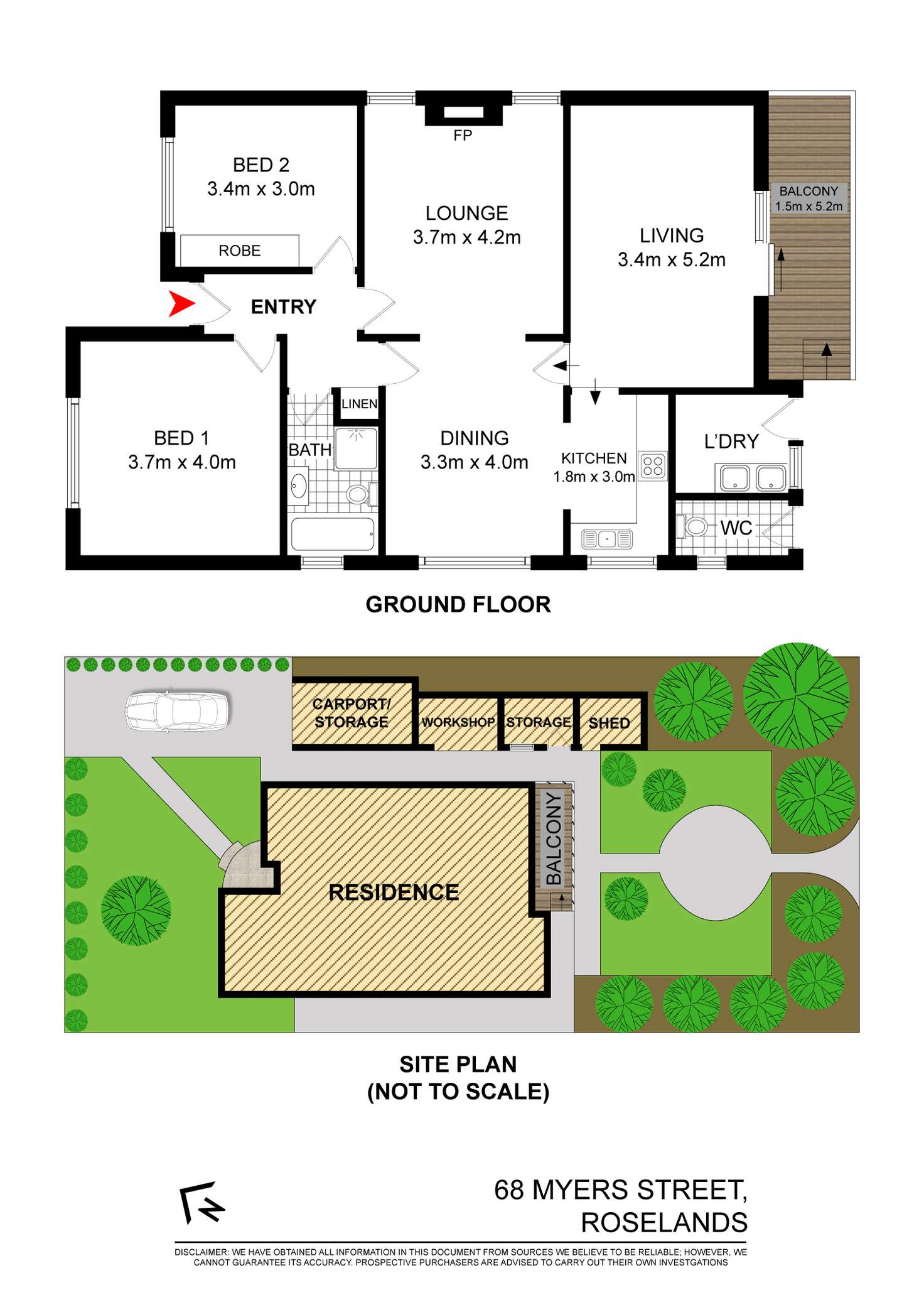 Floorplan of Homely house listing, 68 Myers Street, Roselands NSW 2196