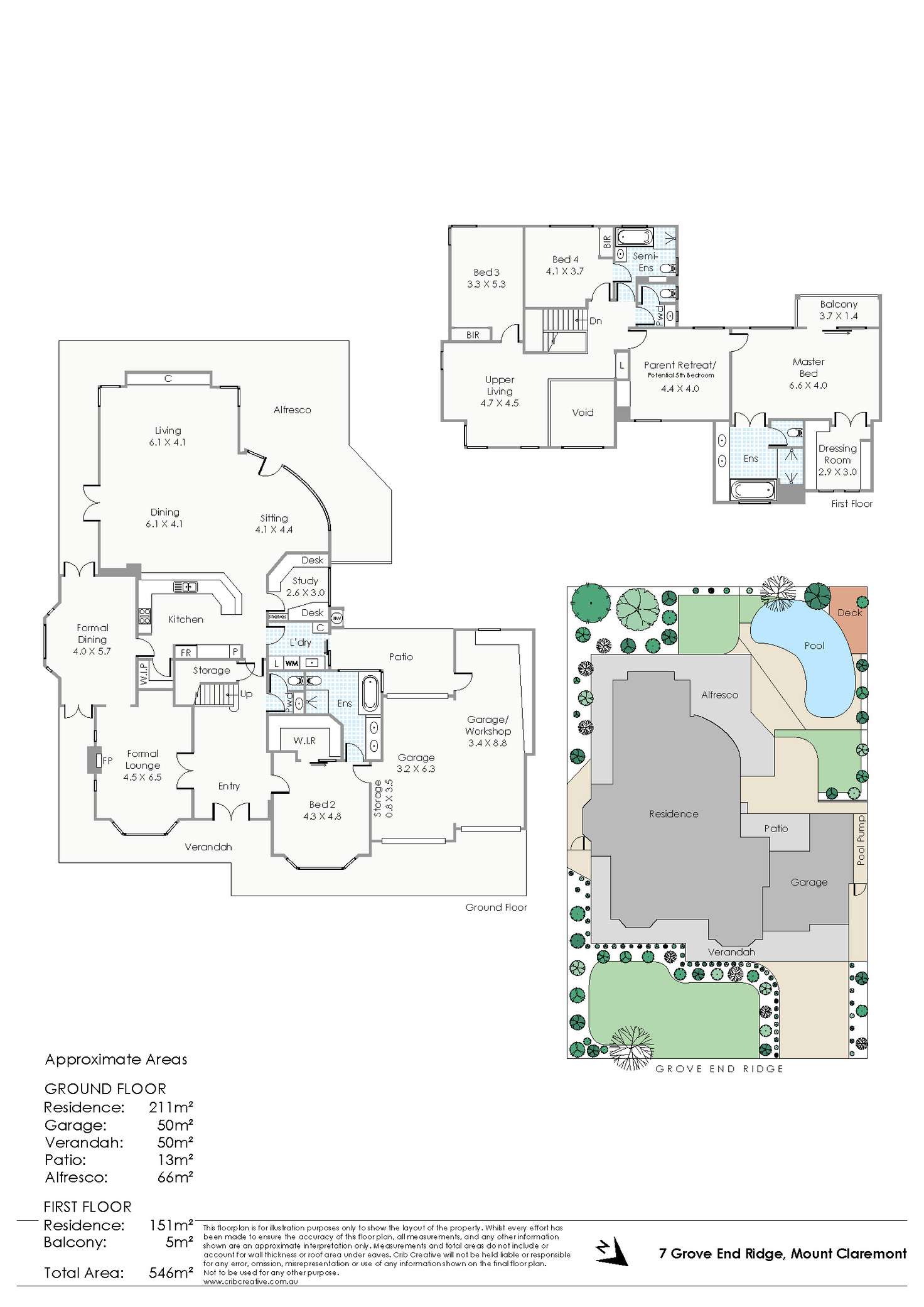 Floorplan of Homely house listing, 7 Grove End Ridge, Mount Claremont WA 6010