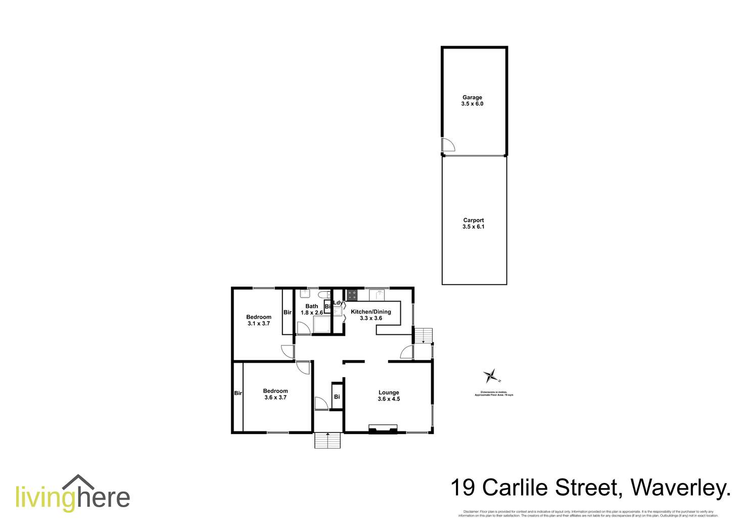 Floorplan of Homely house listing, 19 Carlisle Street, Waverley TAS 7250