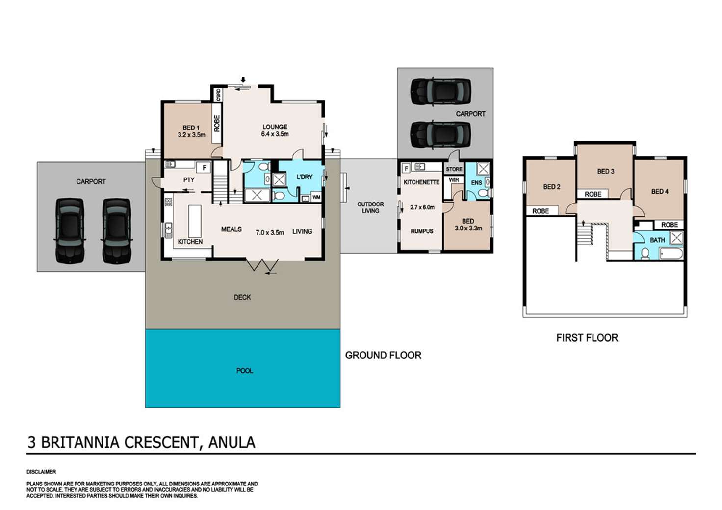 Floorplan of Homely house listing, 3 Britannia Crescent, Anula NT 812