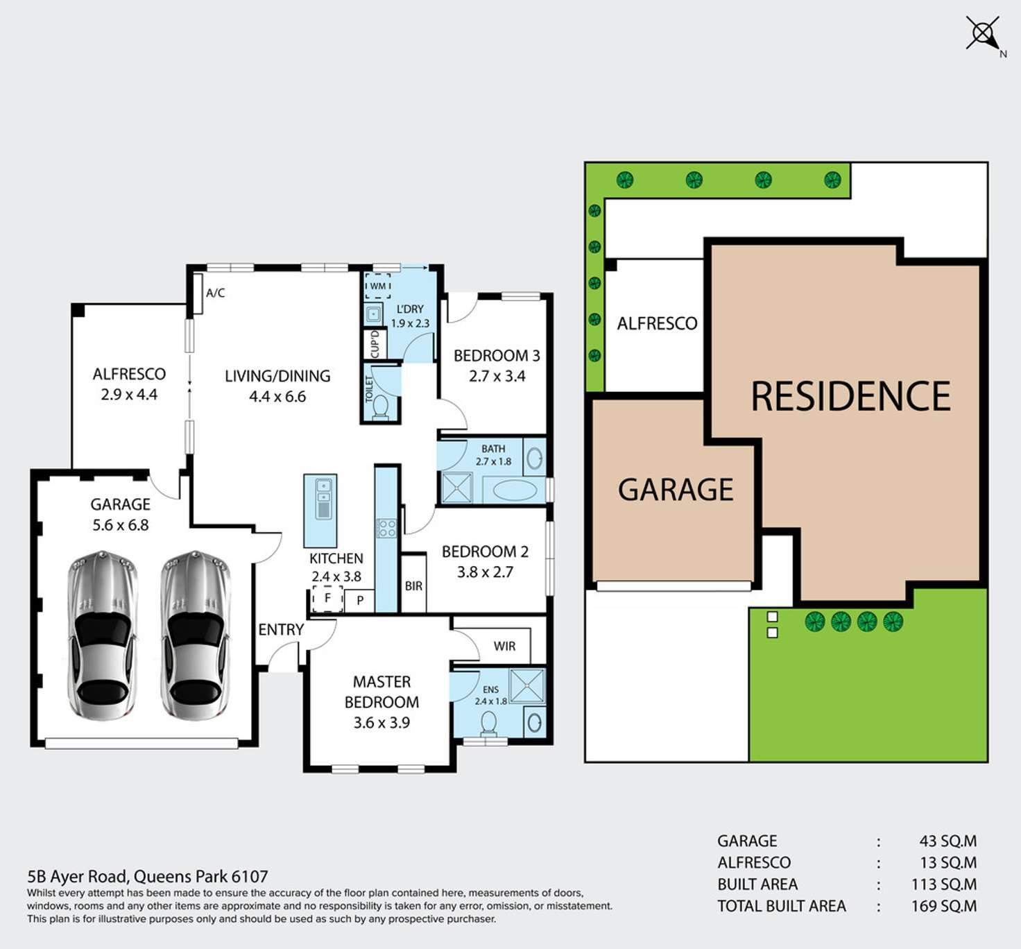 Floorplan of Homely house listing, 5B Ayer Road, Queens Park WA 6107