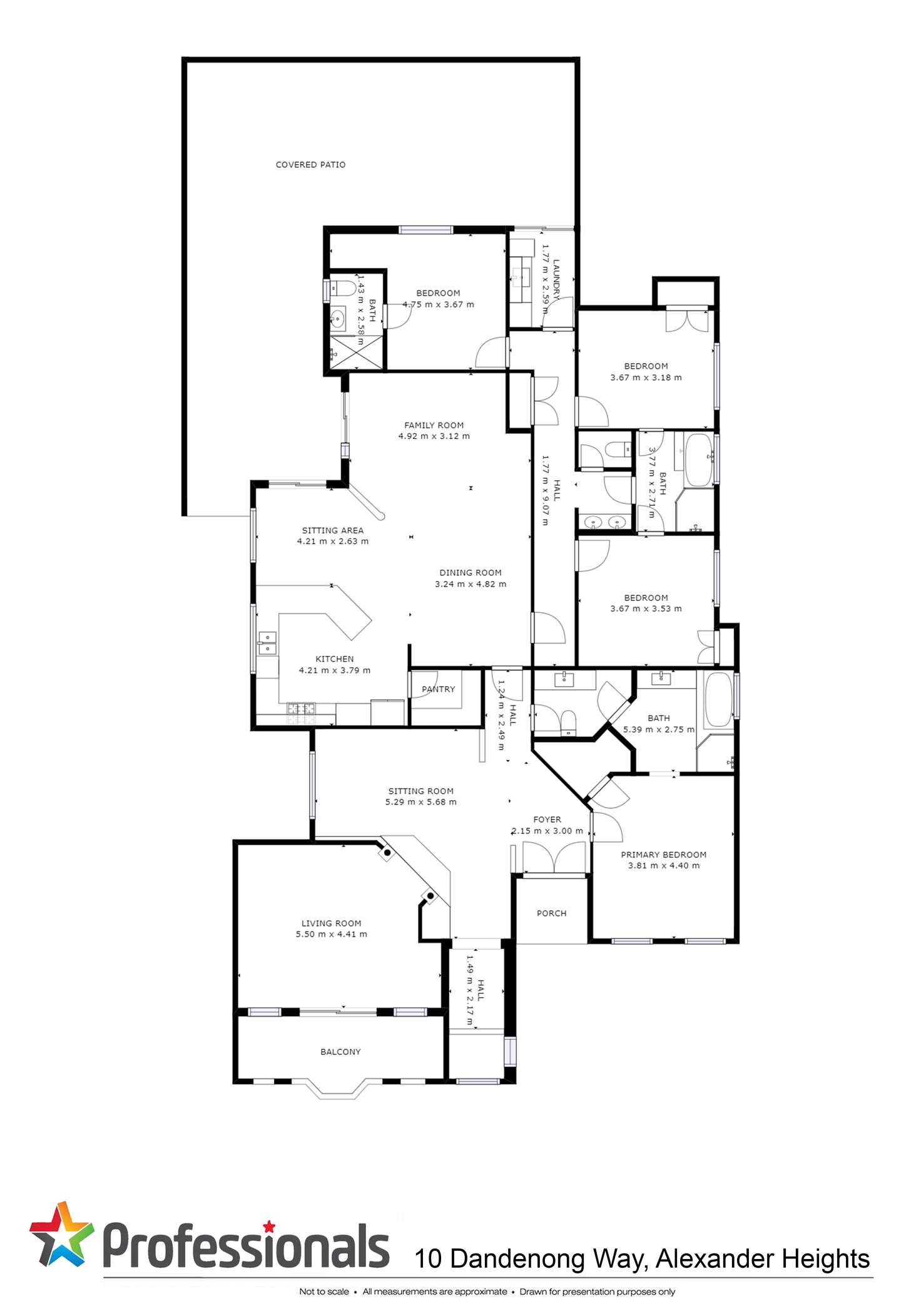 Floorplan of Homely house listing, 10 Dandenong Way, Alexander Heights WA 6064