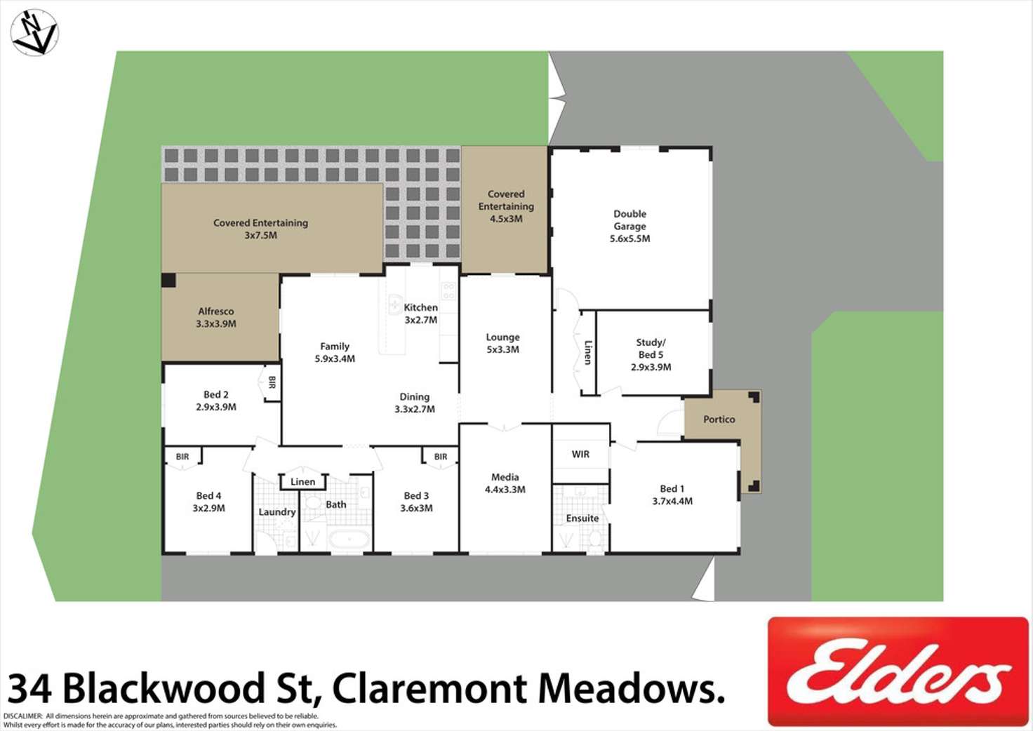 Floorplan of Homely house listing, 34 Blackwood Street, Claremont Meadows NSW 2747