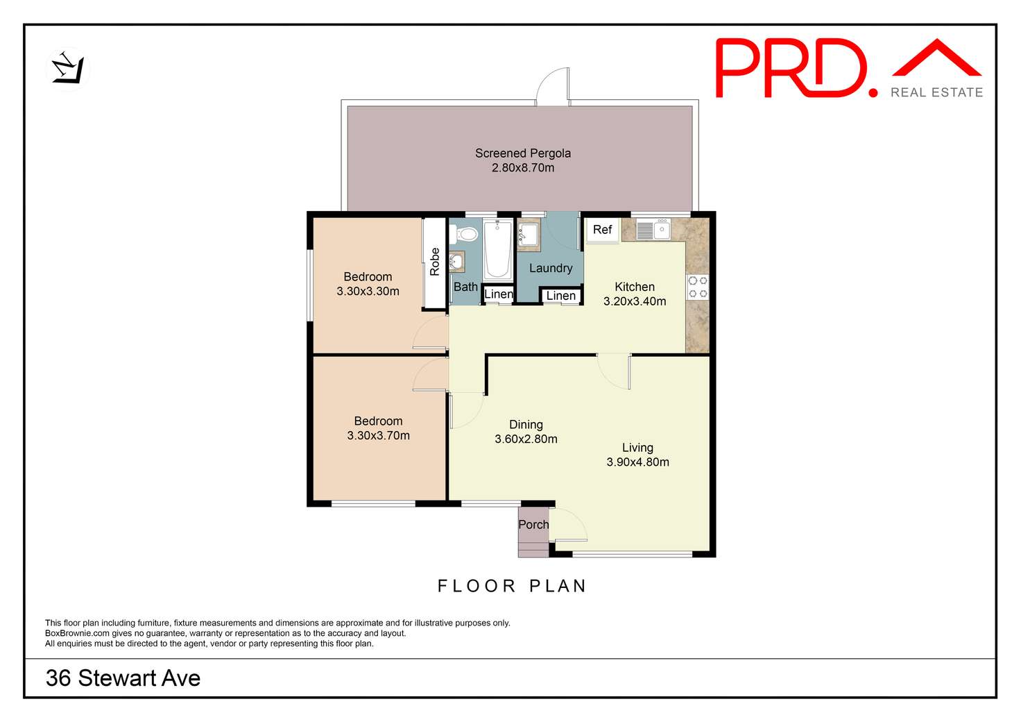 Floorplan of Homely house listing, 36 Stewart Avenue, Tamworth NSW 2340