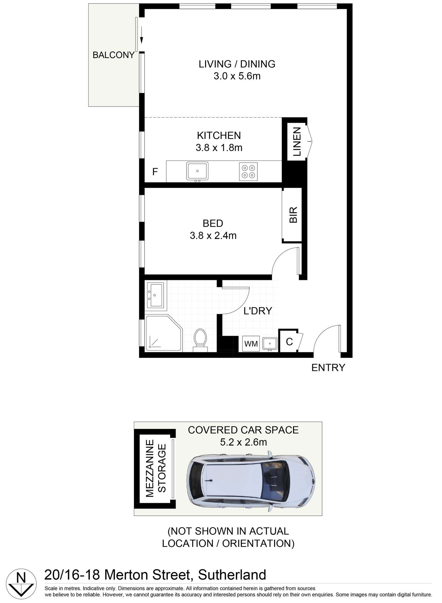 Floorplan of Homely unit listing, 20/16-18 Merton St, Sutherland NSW 2232