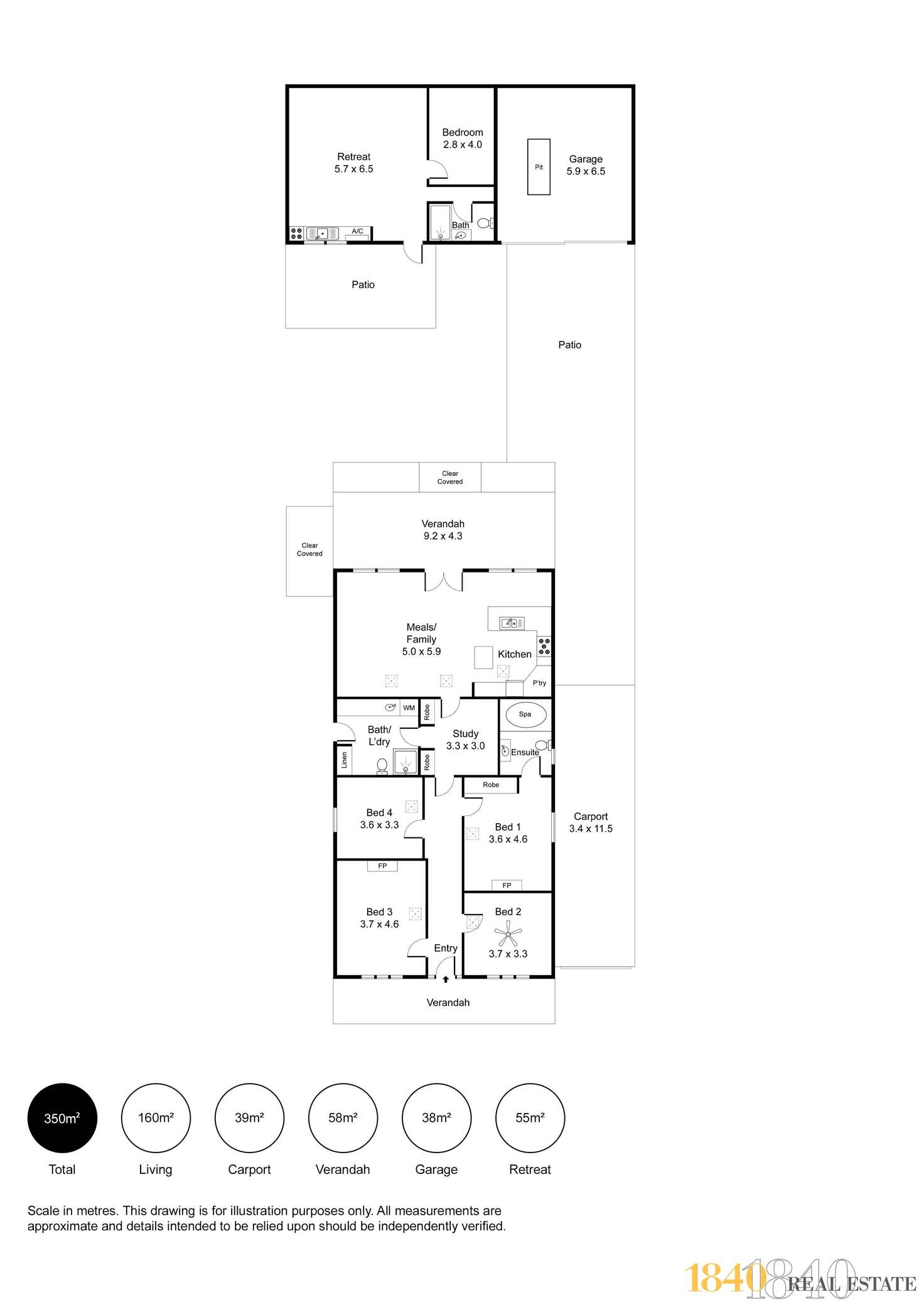 Floorplan of Homely house listing, 220 Sir Donald Bradman Drive, Cowandilla SA 5033