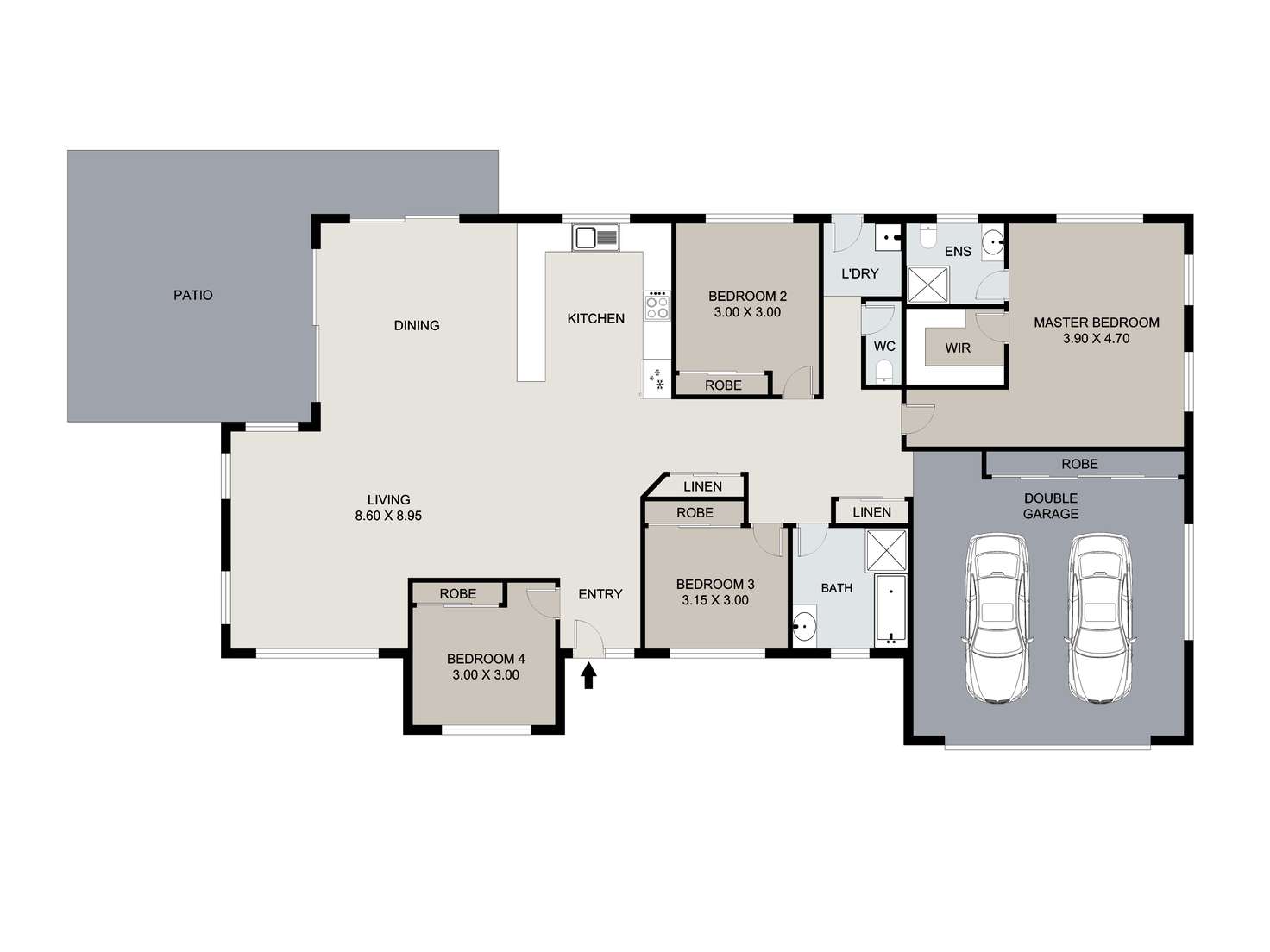 Floorplan of Homely house listing, 11 Melaleuca Place, Glen Eden QLD 4680