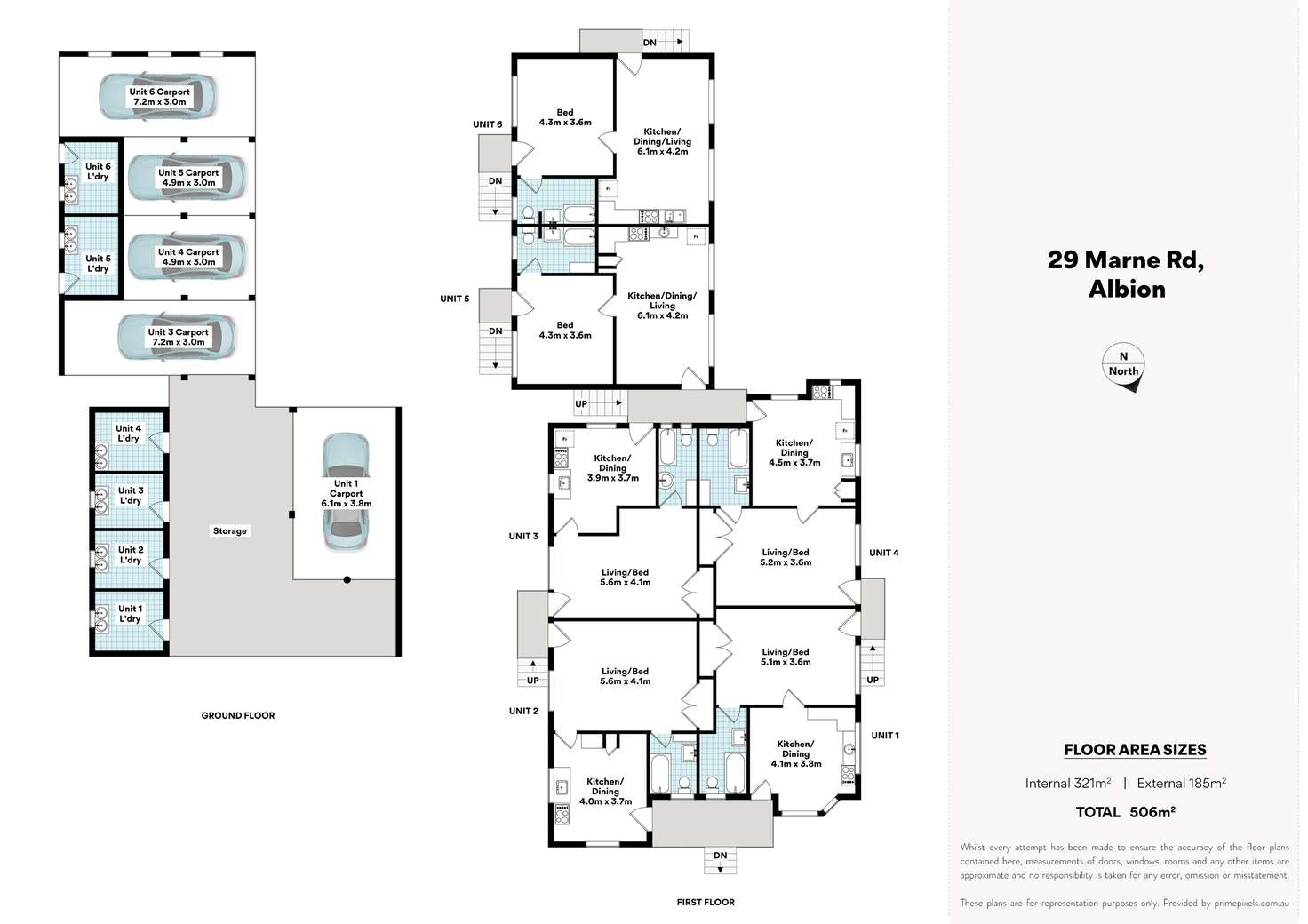 Floorplan of Homely blockOfUnits listing, 29 Marne Road, Albion QLD 4010