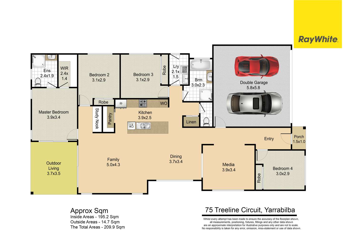 Floorplan of Homely house listing, 75 Treeline Circuit, Yarrabilba QLD 4207