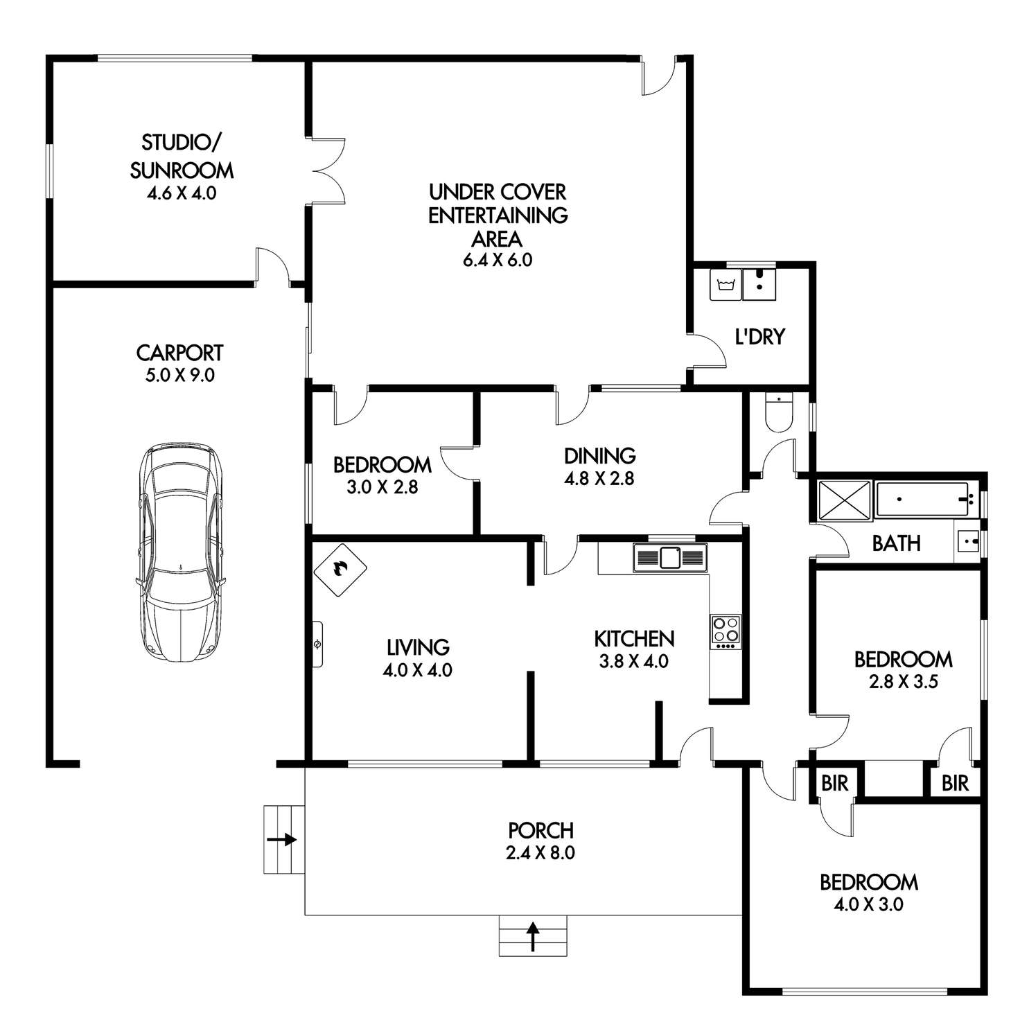 Floorplan of Homely house listing, 142 ELIZABETH STREET, Edenhope VIC 3318