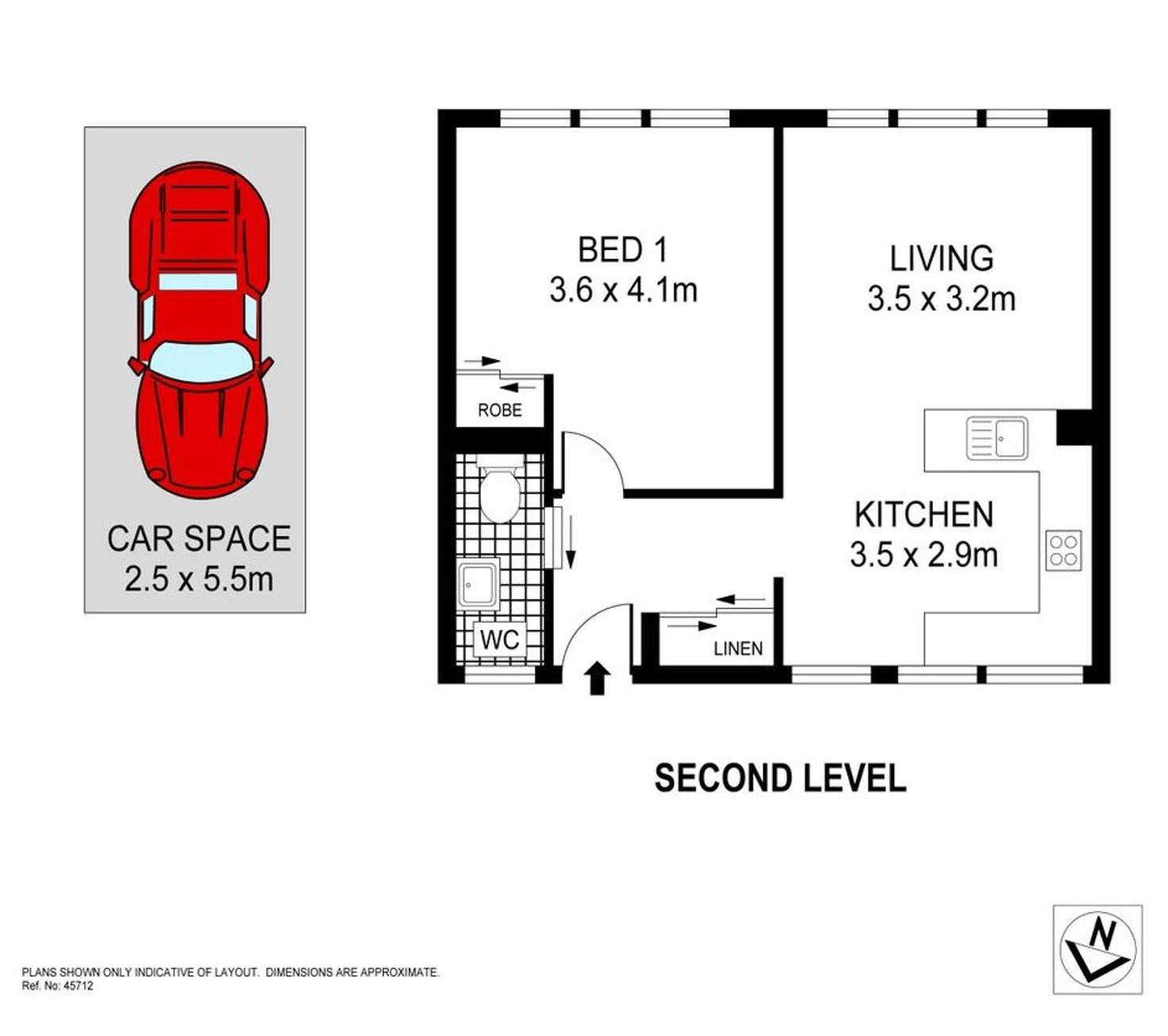 Floorplan of Homely apartment listing, 29/11 Church Street, Ashfield NSW 2131