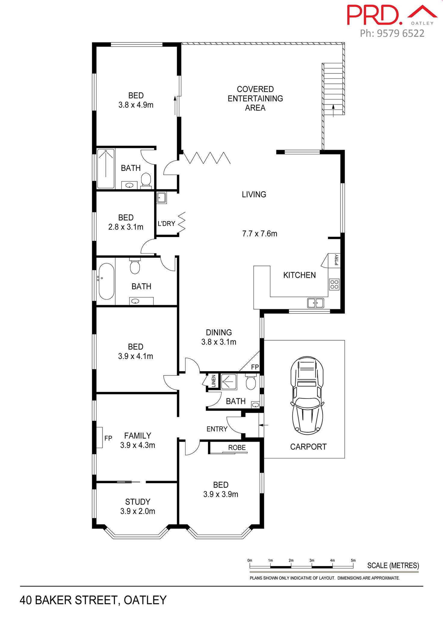 Floorplan of Homely house listing, 40 Baker Street, Oatley NSW 2223