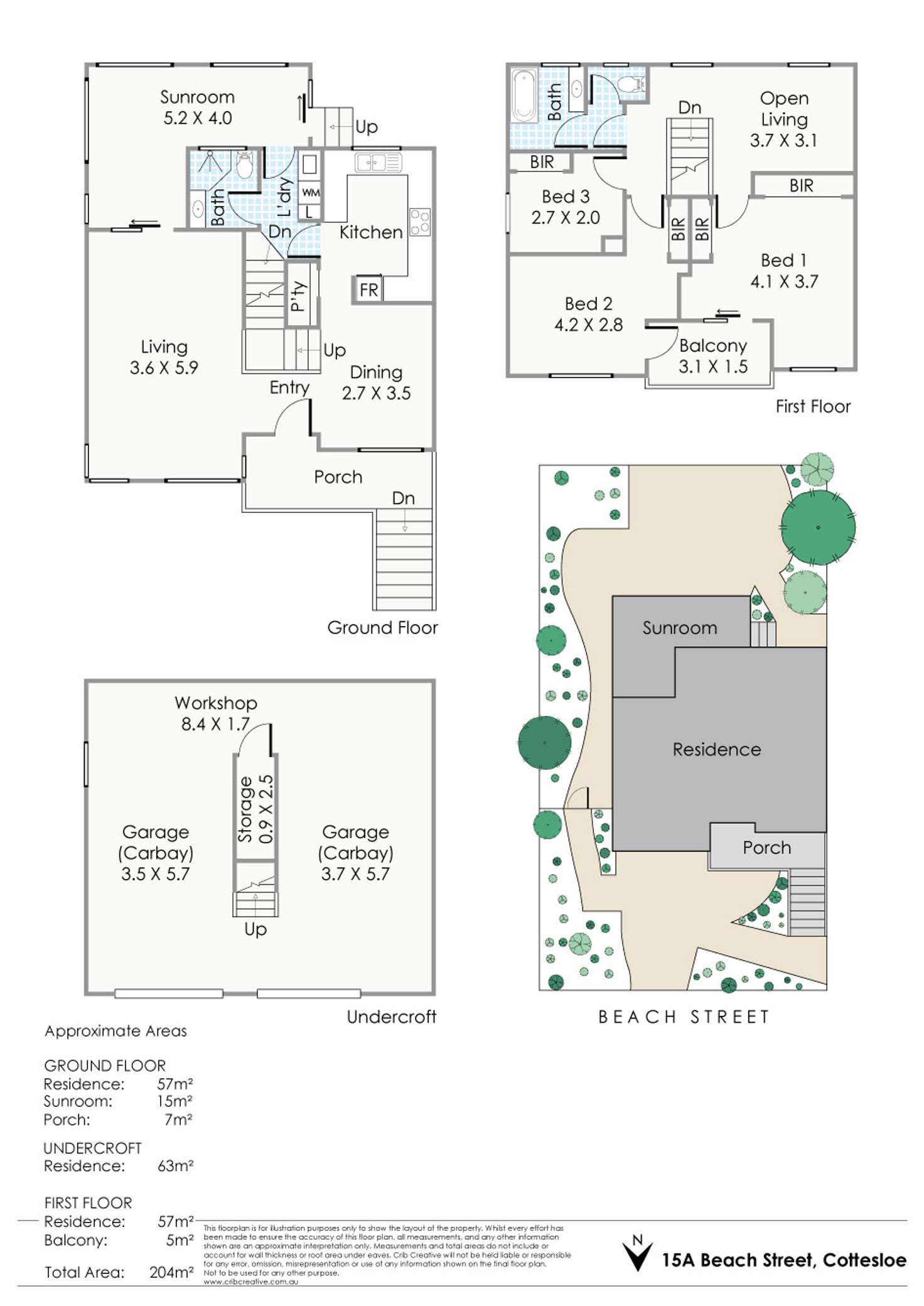 Floorplan of Homely house listing, 15A Beach Street, Cottesloe WA 6011