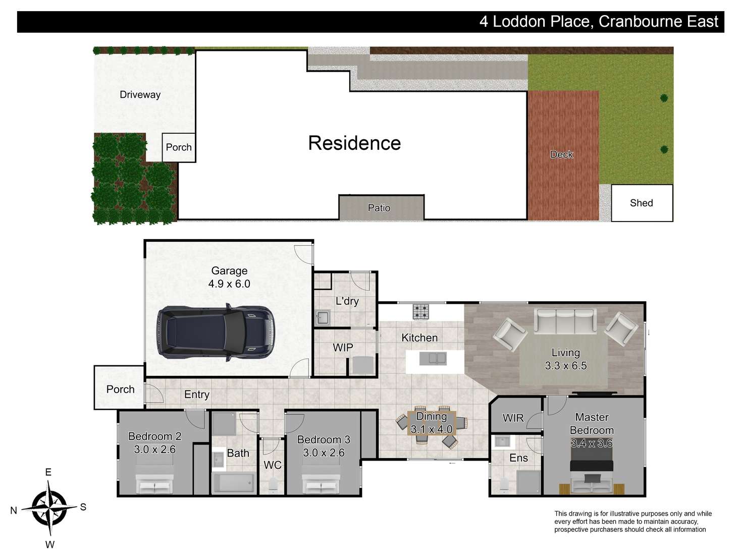 Floorplan of Homely house listing, 4 Loddon Place, Cranbourne East VIC 3977