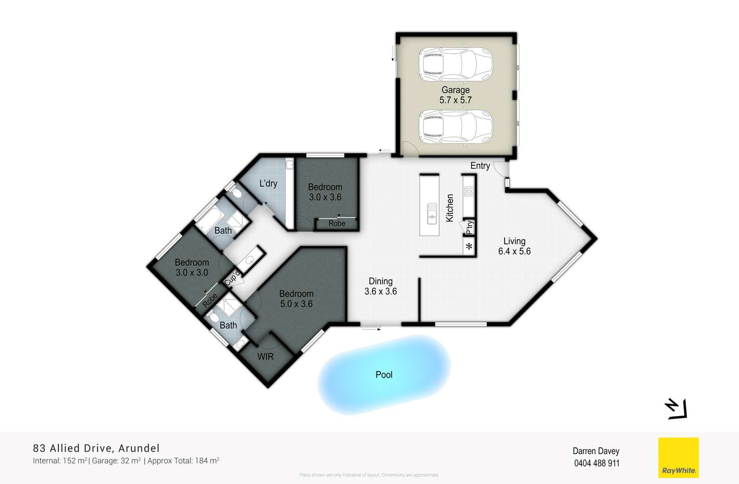 Floorplan of Homely house listing, 83 Allied Drive, Arundel QLD 4214