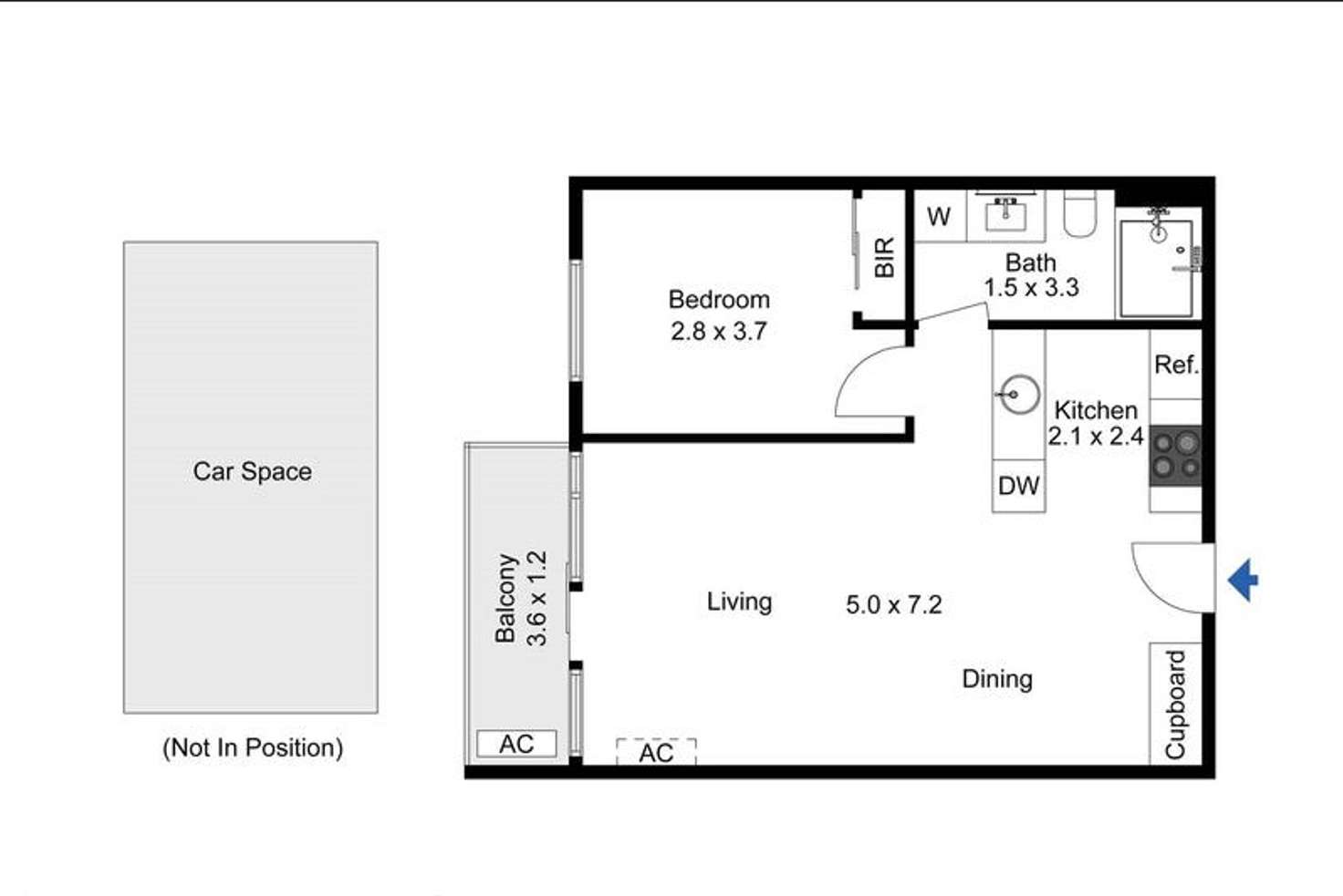 Floorplan of Homely apartment listing, 105/416A St Kilda Road, Melbourne VIC 3004