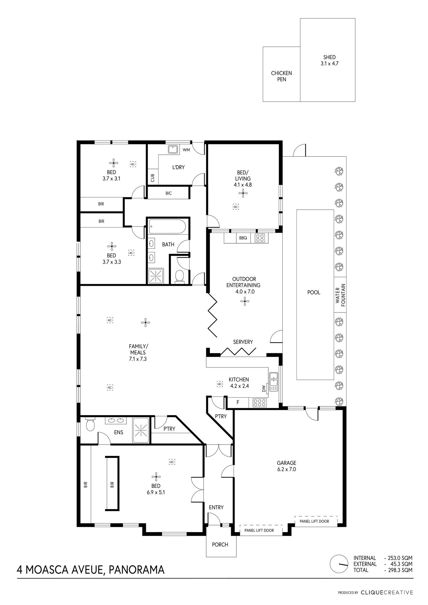 Floorplan of Homely house listing, 4 Moasca Avenue, Panorama SA 5041