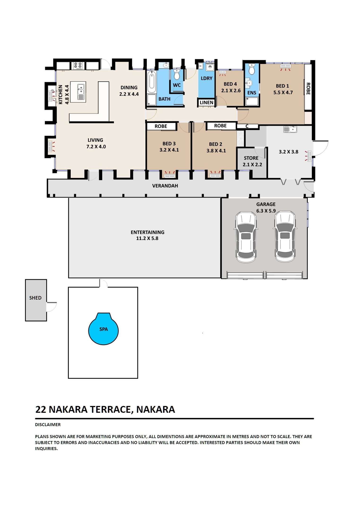 Floorplan of Homely house listing, 22 Nakara Terrace, Nakara NT 810
