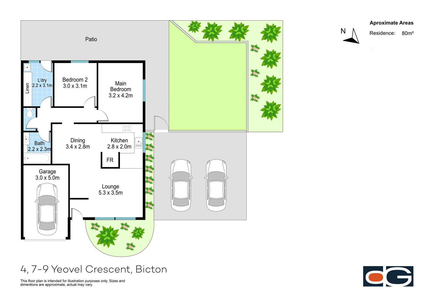 Floorplan of Homely villa listing, 4/7-9 Yeovil Crescent, Bicton WA 6157