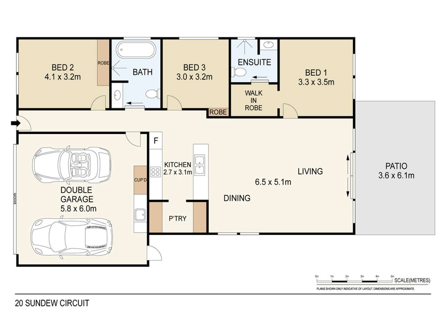 Floorplan of Homely house listing, 20 Sundew Circuit, Zuccoli NT 832