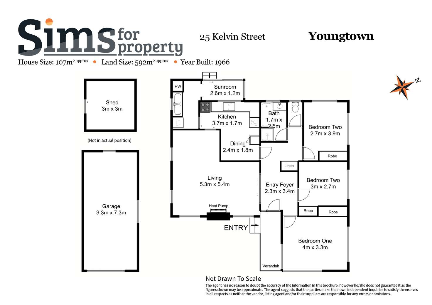 Floorplan of Homely house listing, 25 Kelvin Street, Youngtown TAS 7249