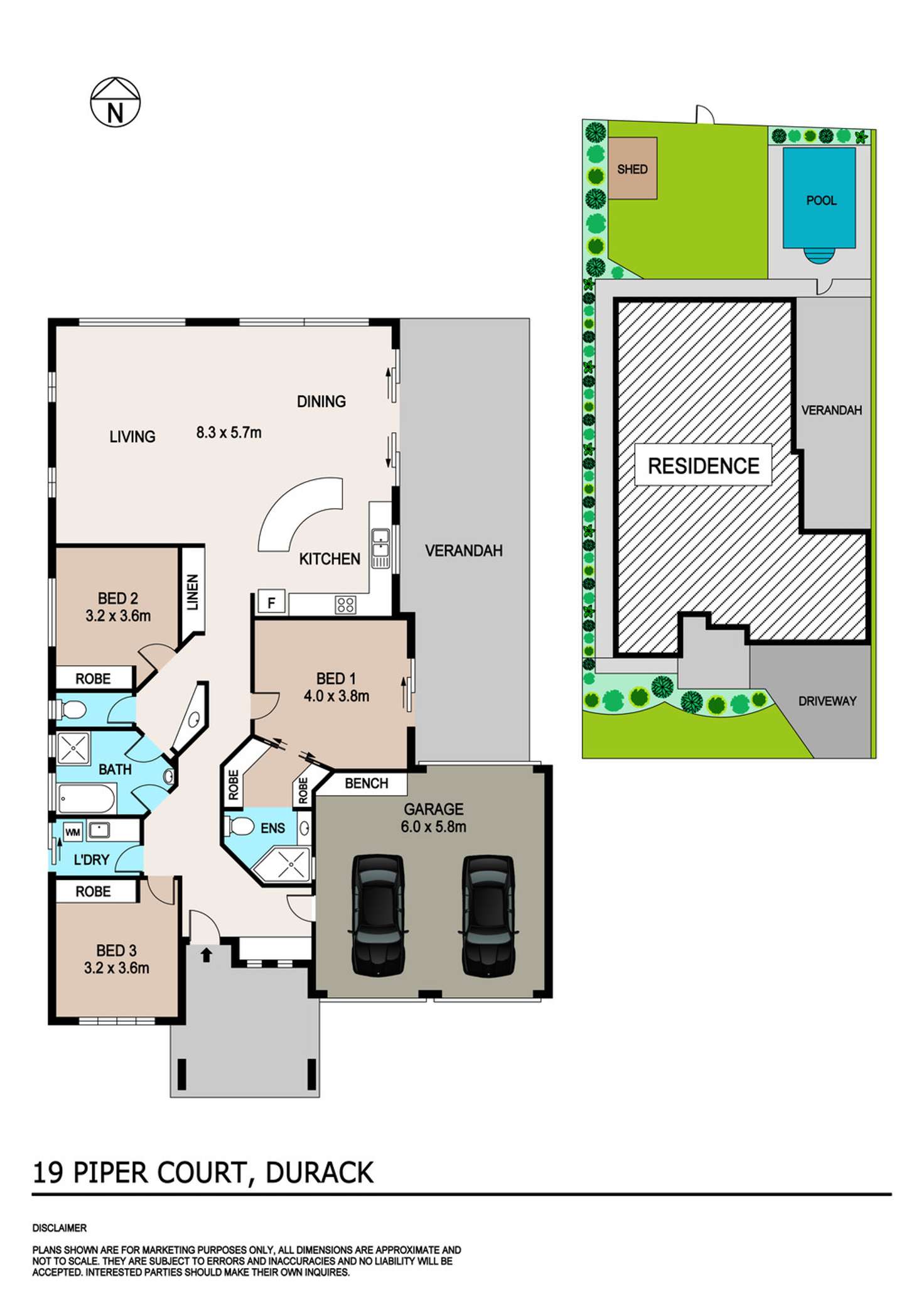 Floorplan of Homely house listing, 19 Piper Court, Durack NT 830