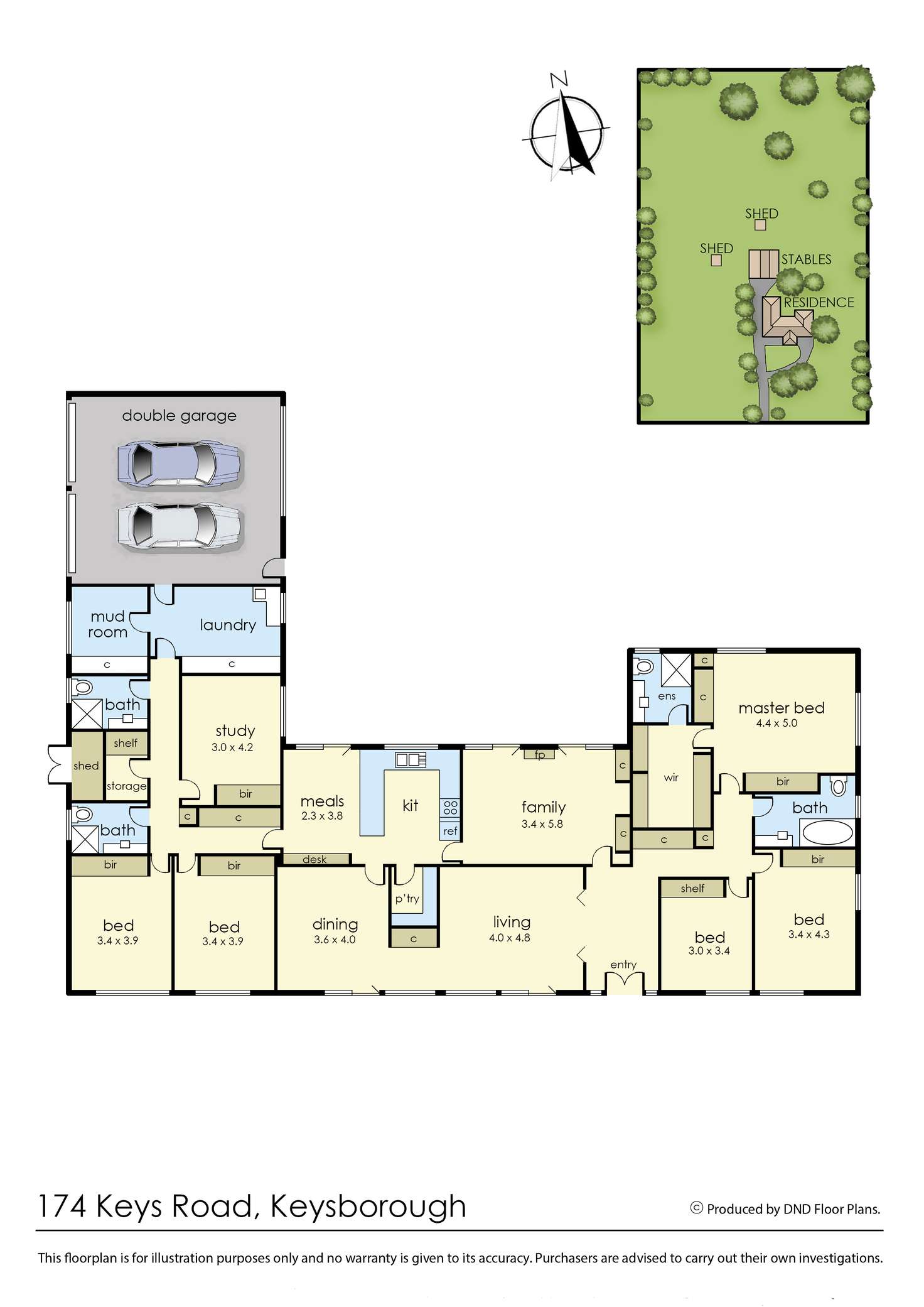 Floorplan of Homely house listing, 174 Keys Road, Keysborough VIC 3173