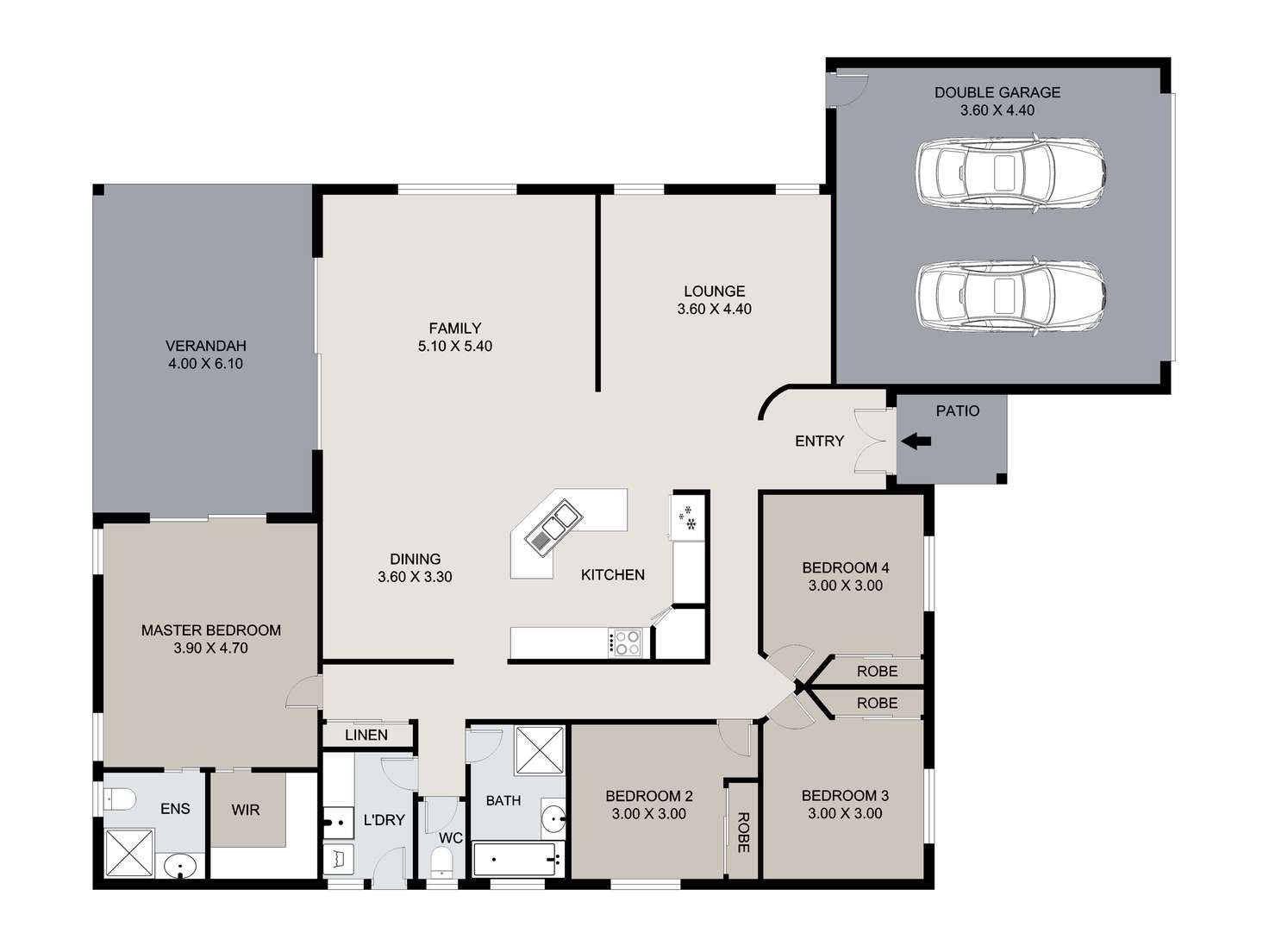 Floorplan of Homely house listing, 16 Links Court, Kin Kora QLD 4680