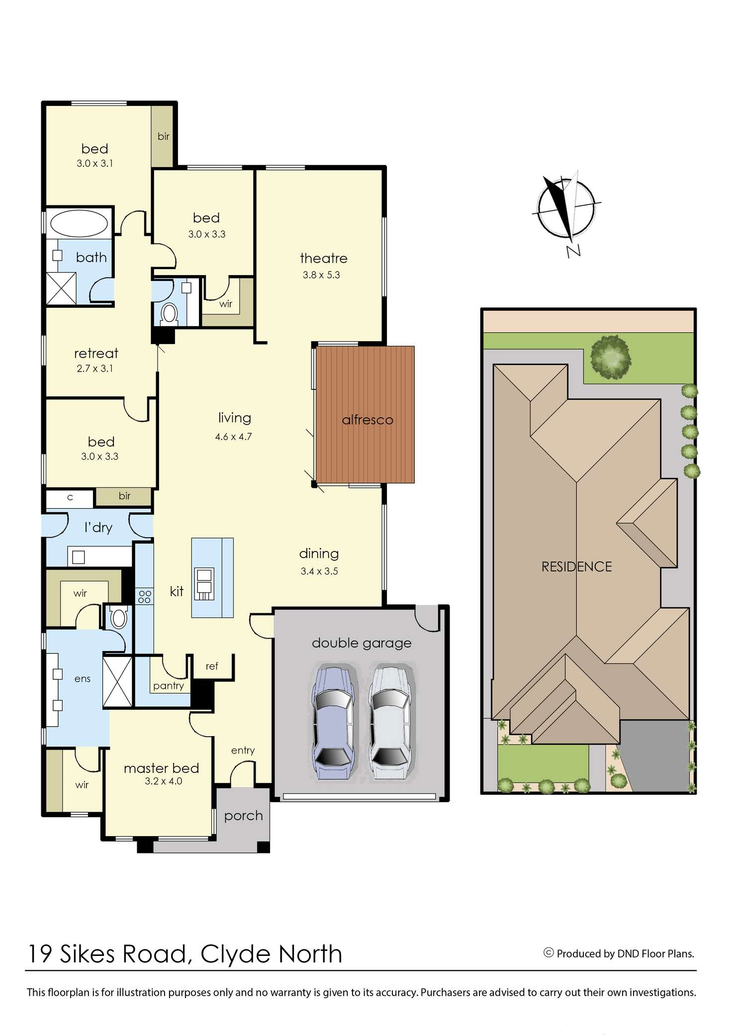 Floorplan of Homely house listing, 19 Sikes Road, Clyde North VIC 3978